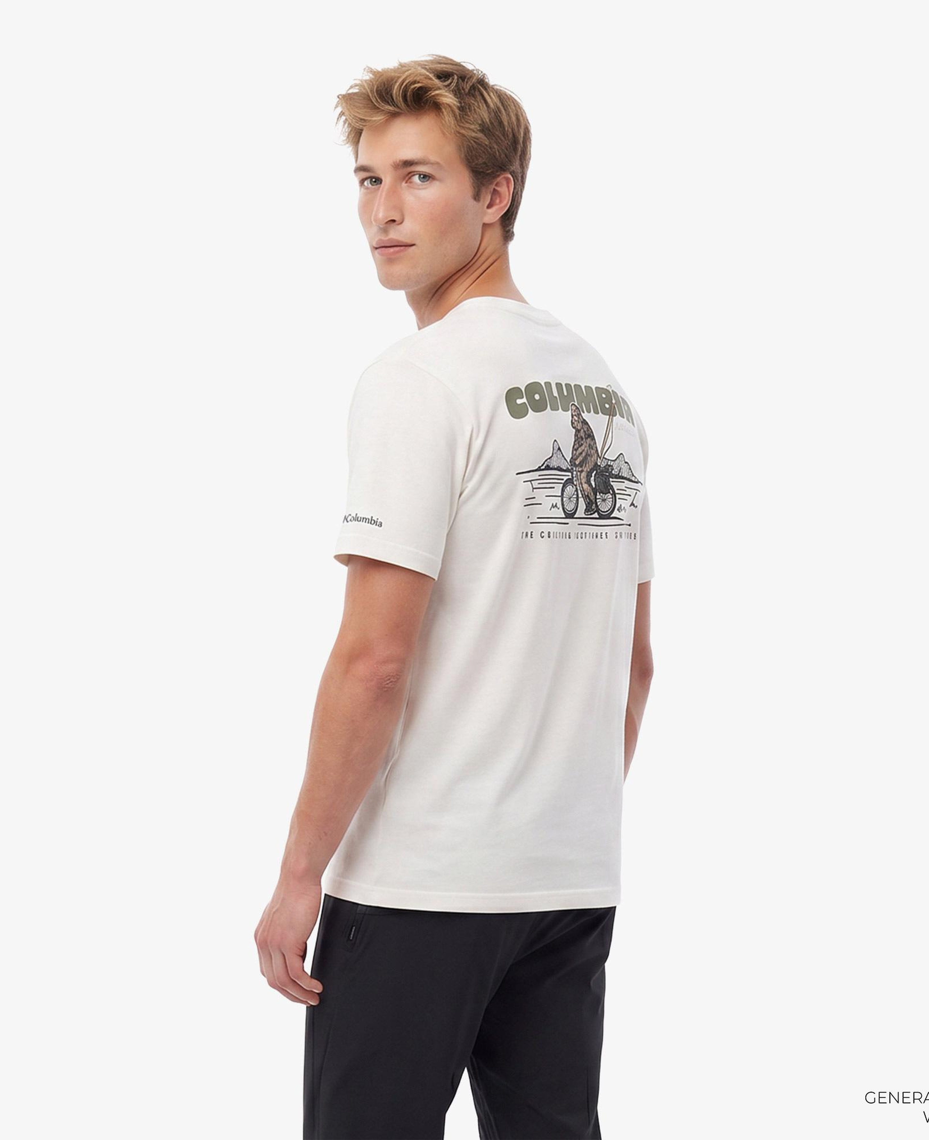 Columbia Ride Squatch Erkek Beyaz T-Shirt