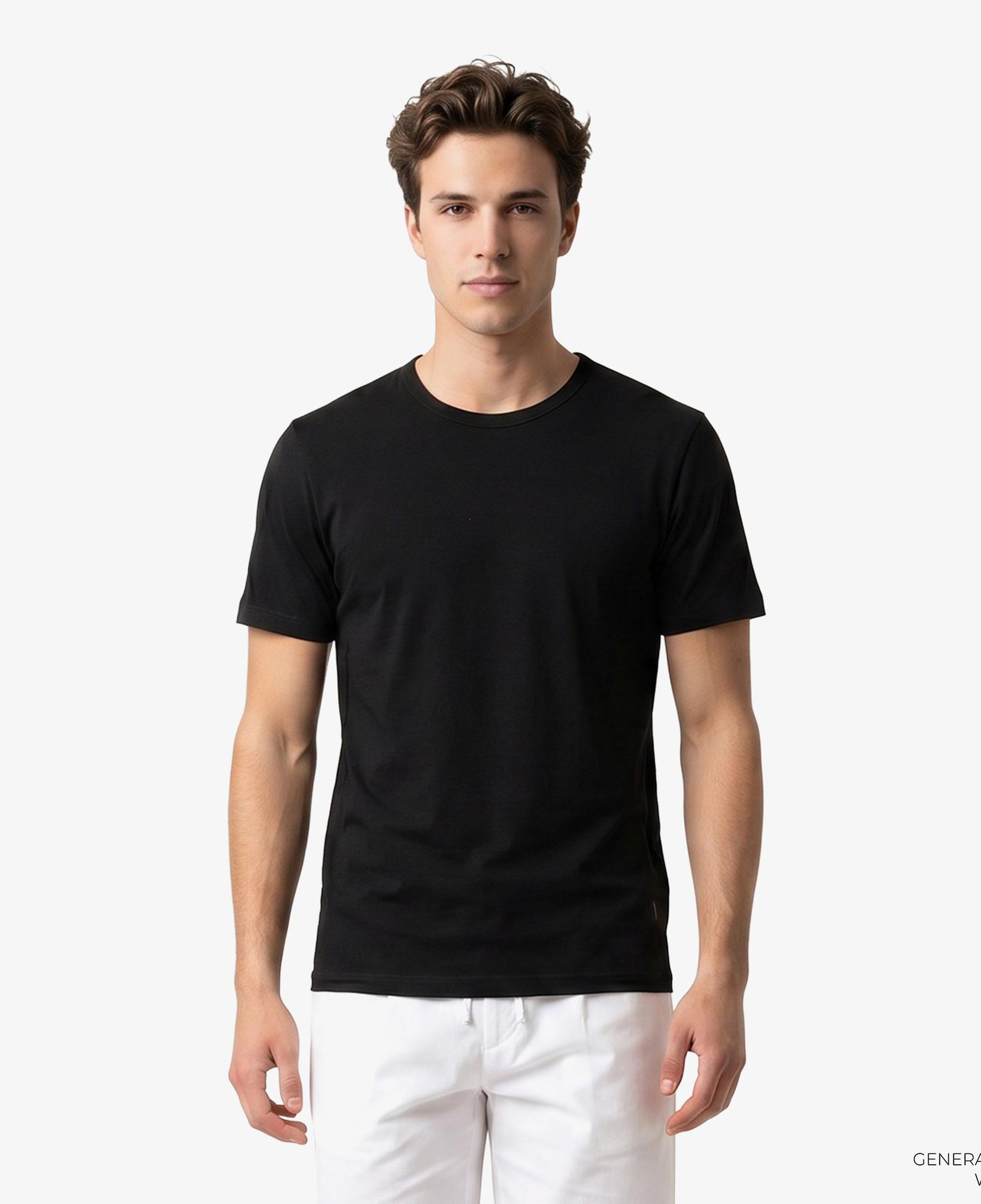 Boss 2'li Modern Erkek Siyah T-Shirt