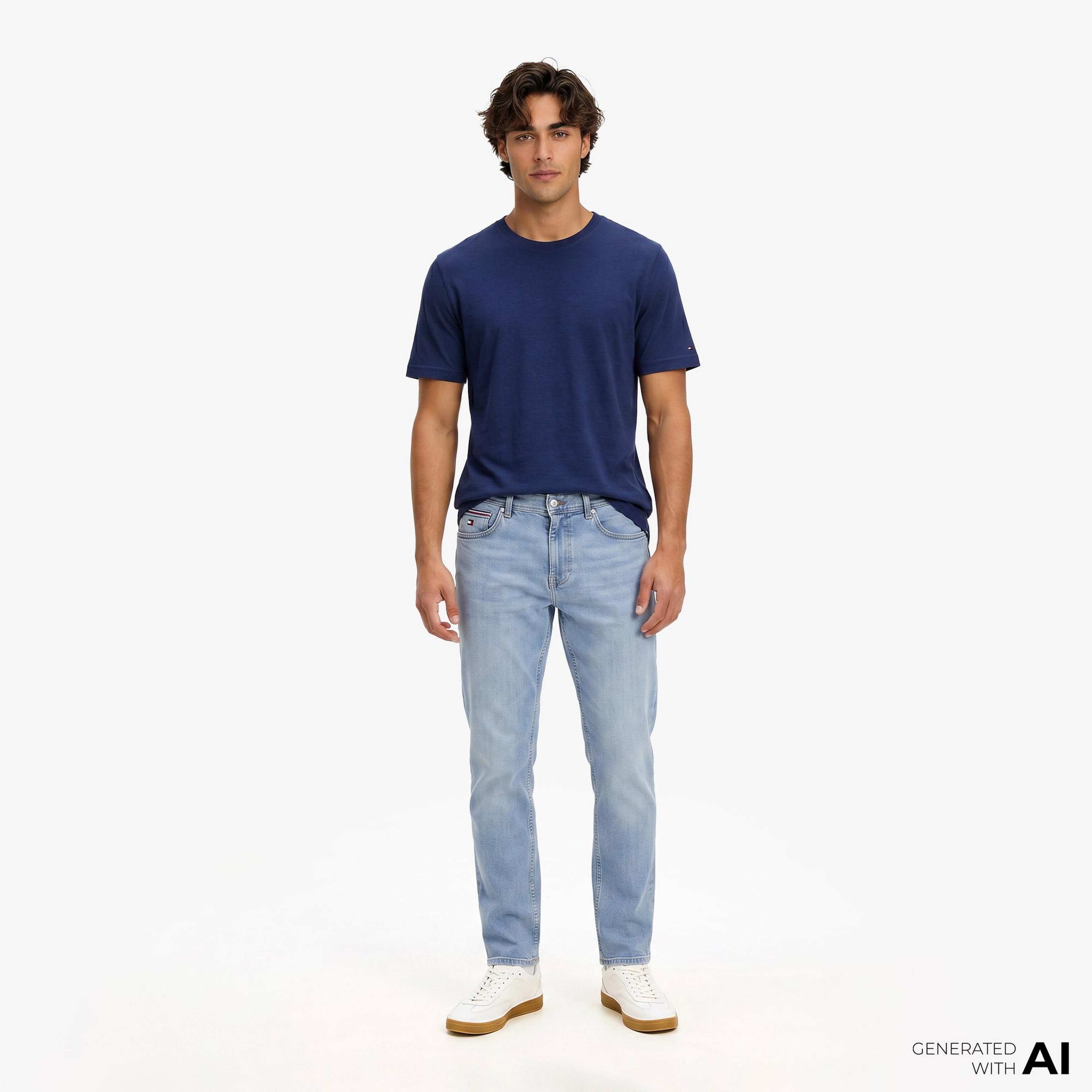 Tommy Hilfiger Erkek Mavi Pantolon