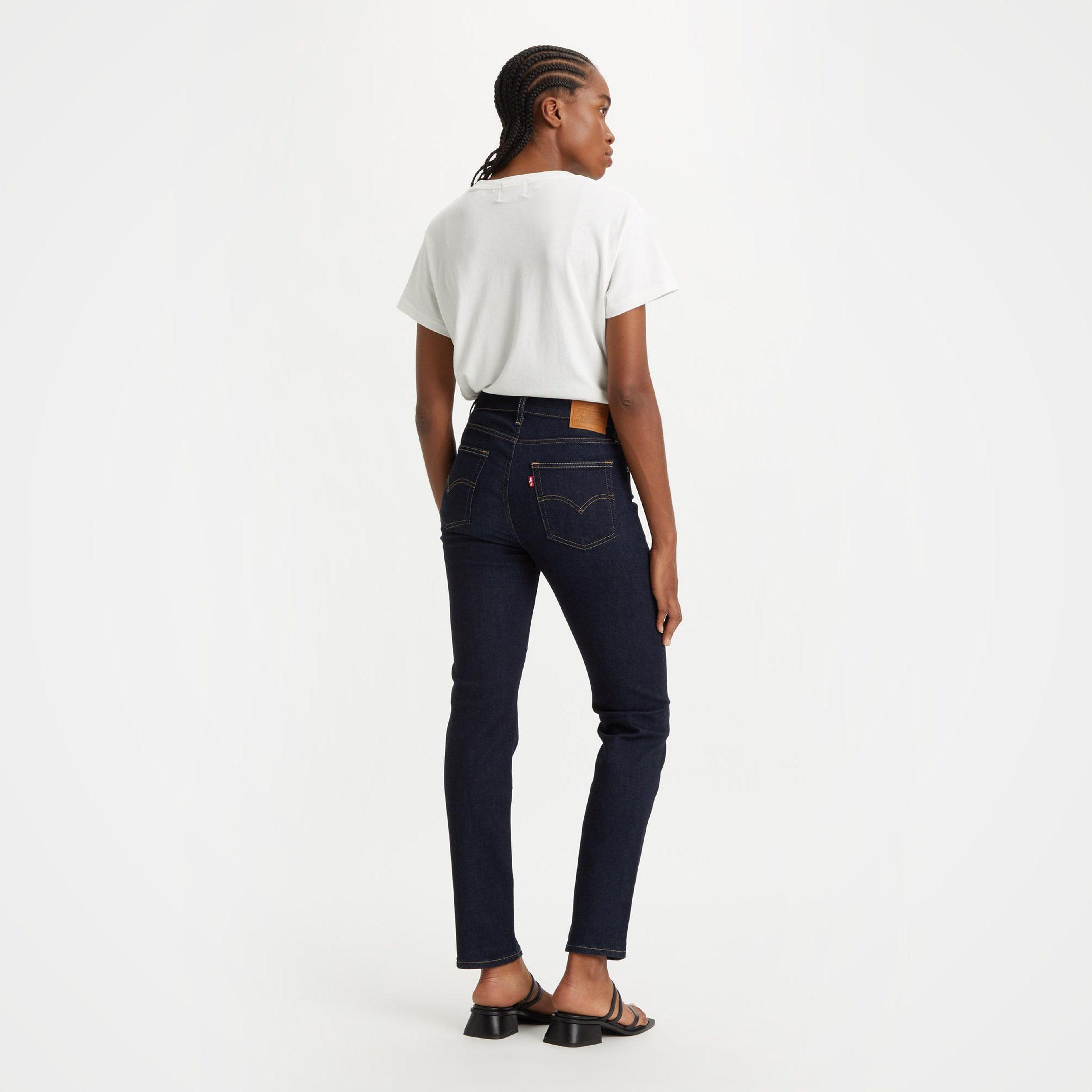 Levi's 724 High Rise Straight Blue Wave Rinse Kadın Lacivert Jean