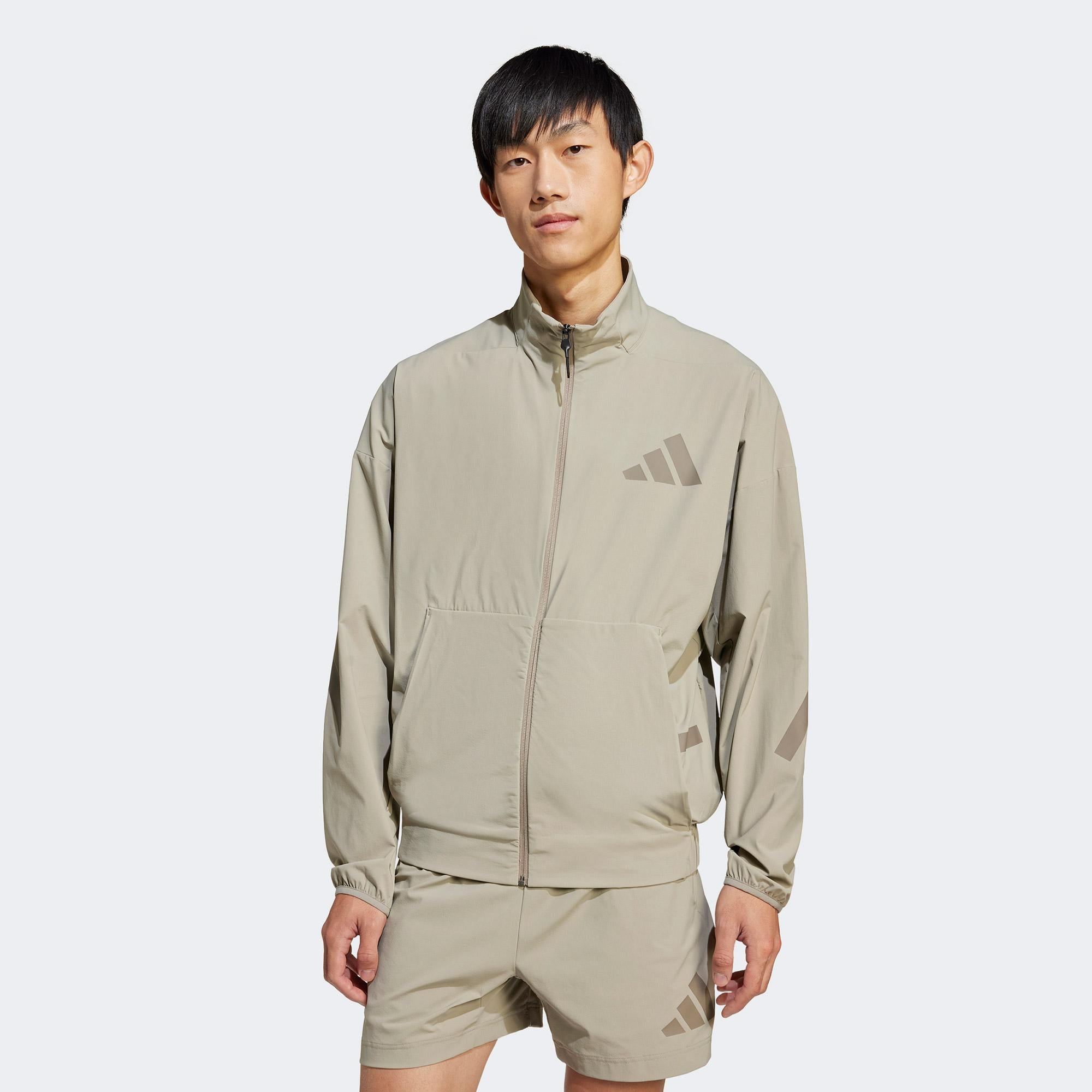 adidas Z.N.E. Woven Erkek Bej Eşofman Üstü