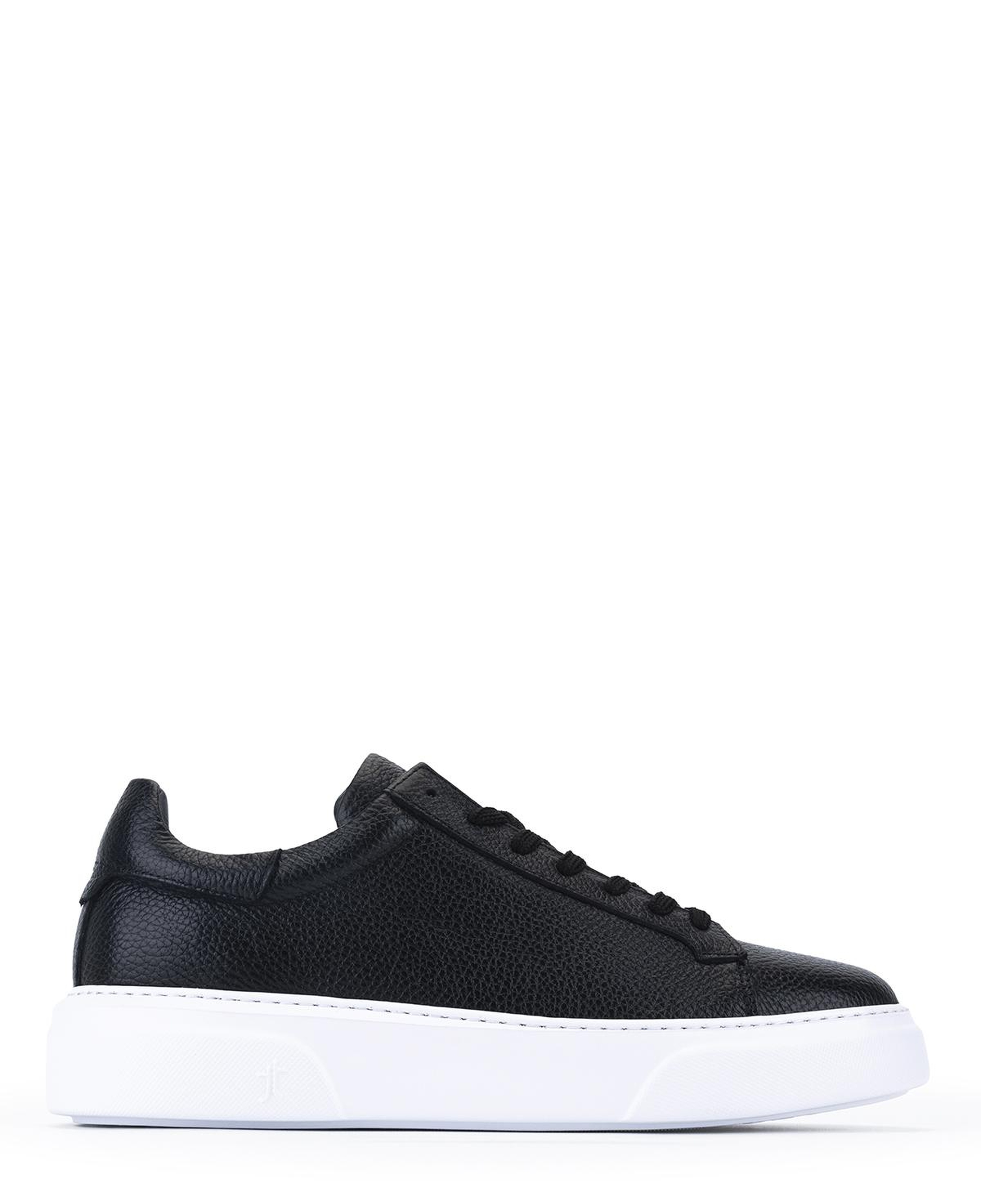 Tamer Tanca Erkek Hakiki Deri Siyah Floter Sneakers & Spor Ayakkabı