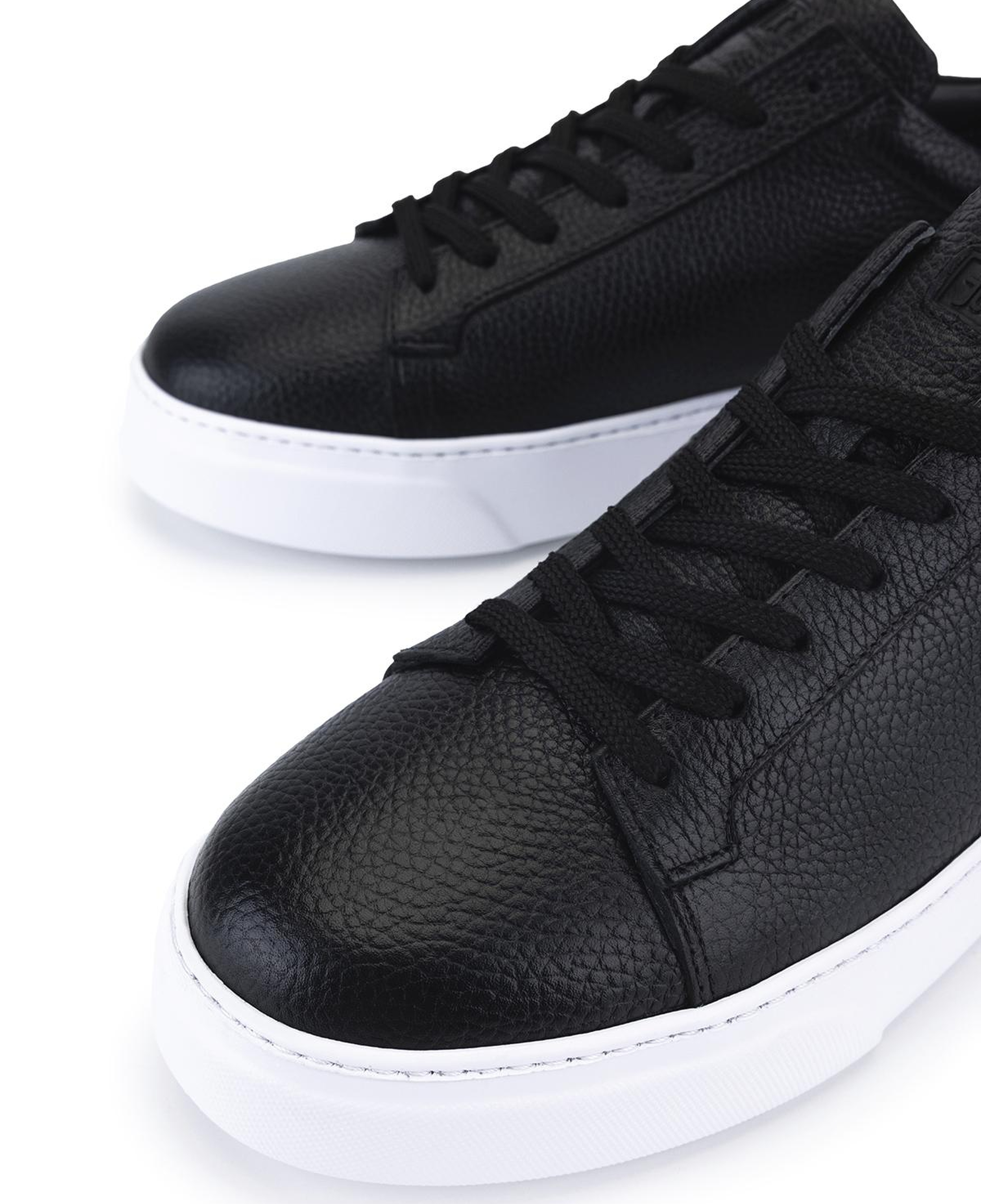 Tamer Tanca Erkek Hakiki Deri Siyah Floter Sneakers & Spor Ayakkabı