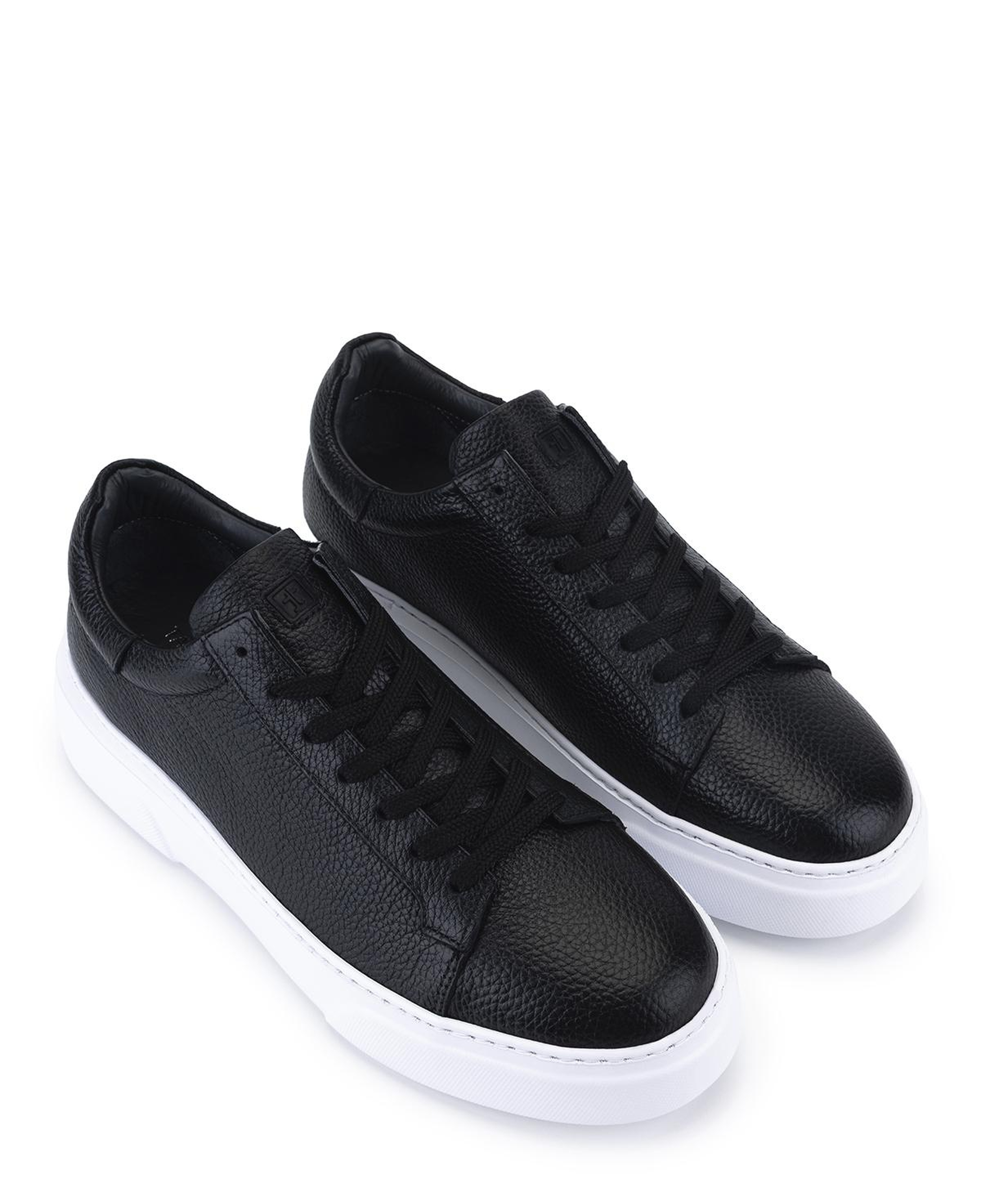 Tamer Tanca Erkek Hakiki Deri Siyah Floter Sneakers & Spor Ayakkabı