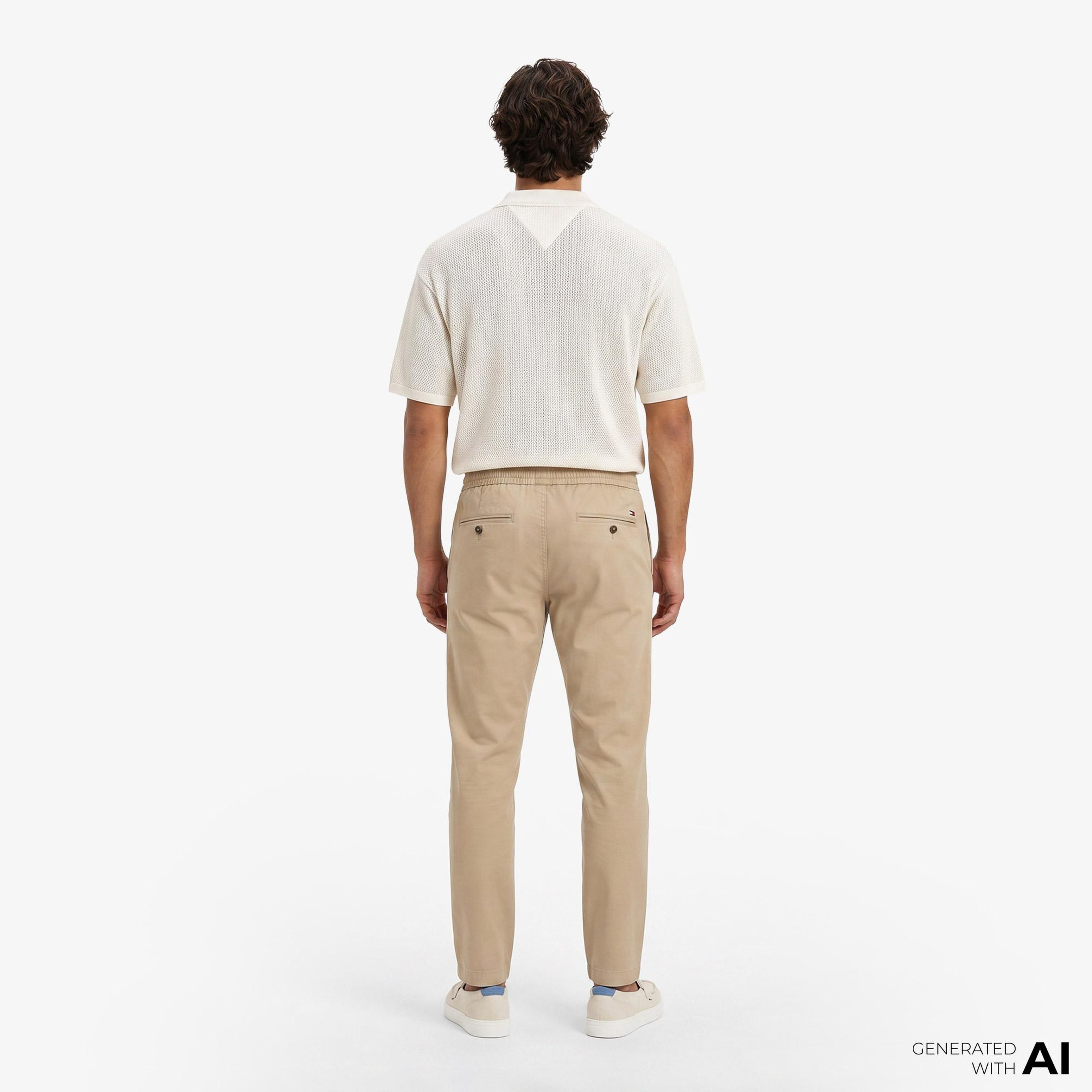 Tommy Hilfiger Erkek Bej Pantolon