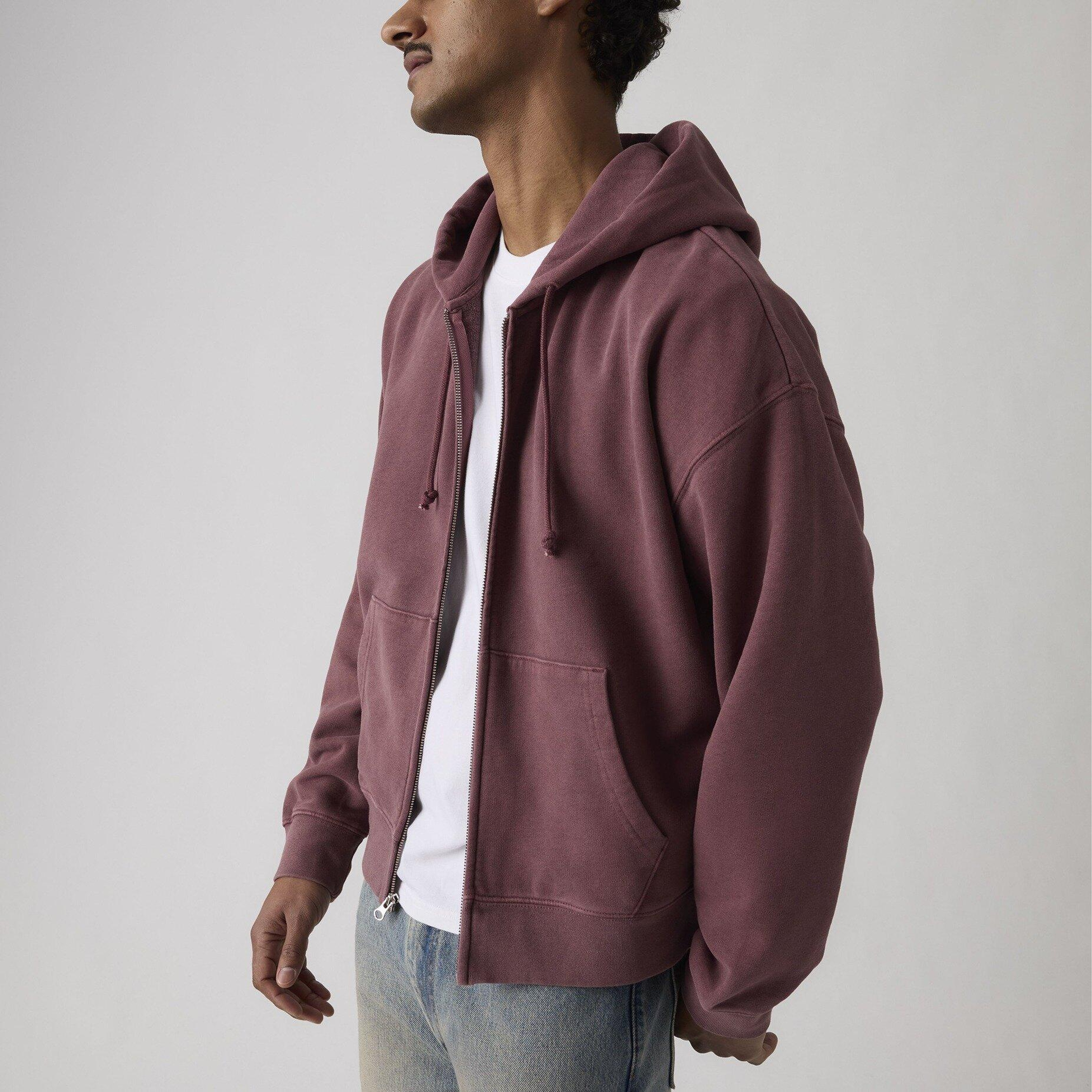 Hayes Boxy Tam Fermuarlı Sweatshirt