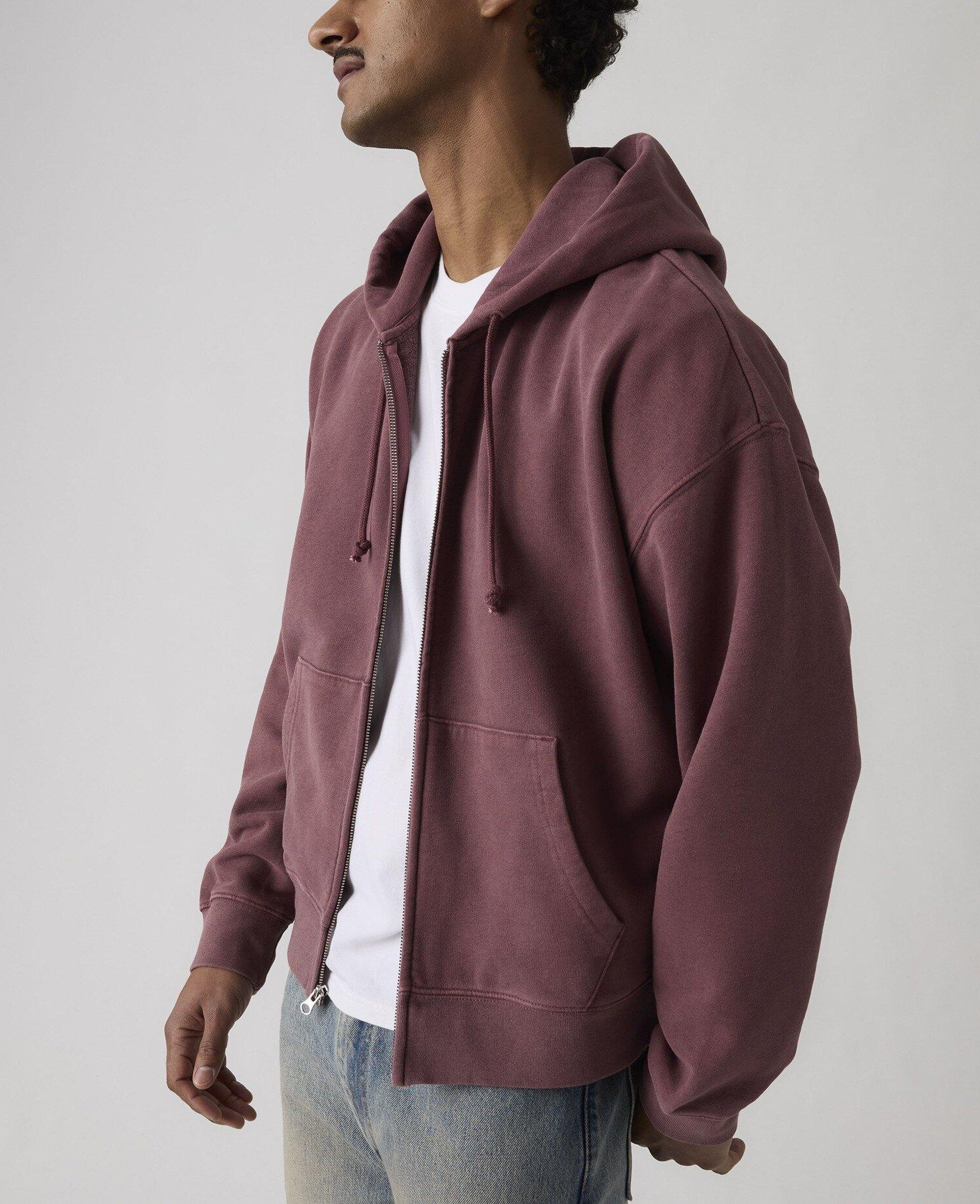 Hayes Boxy Tam Fermuarlı Sweatshirt