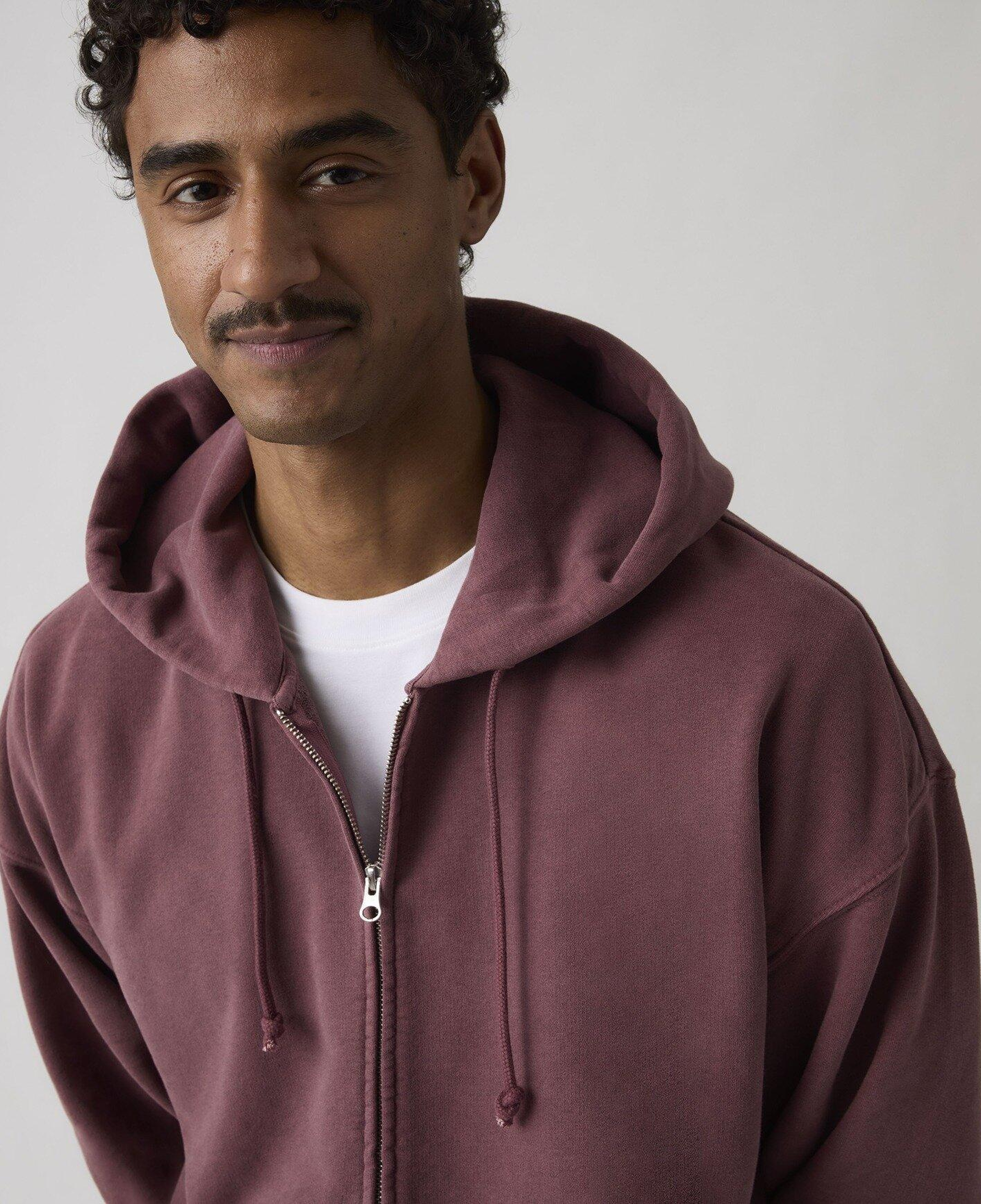 Hayes Boxy Tam Fermuarlı Sweatshirt