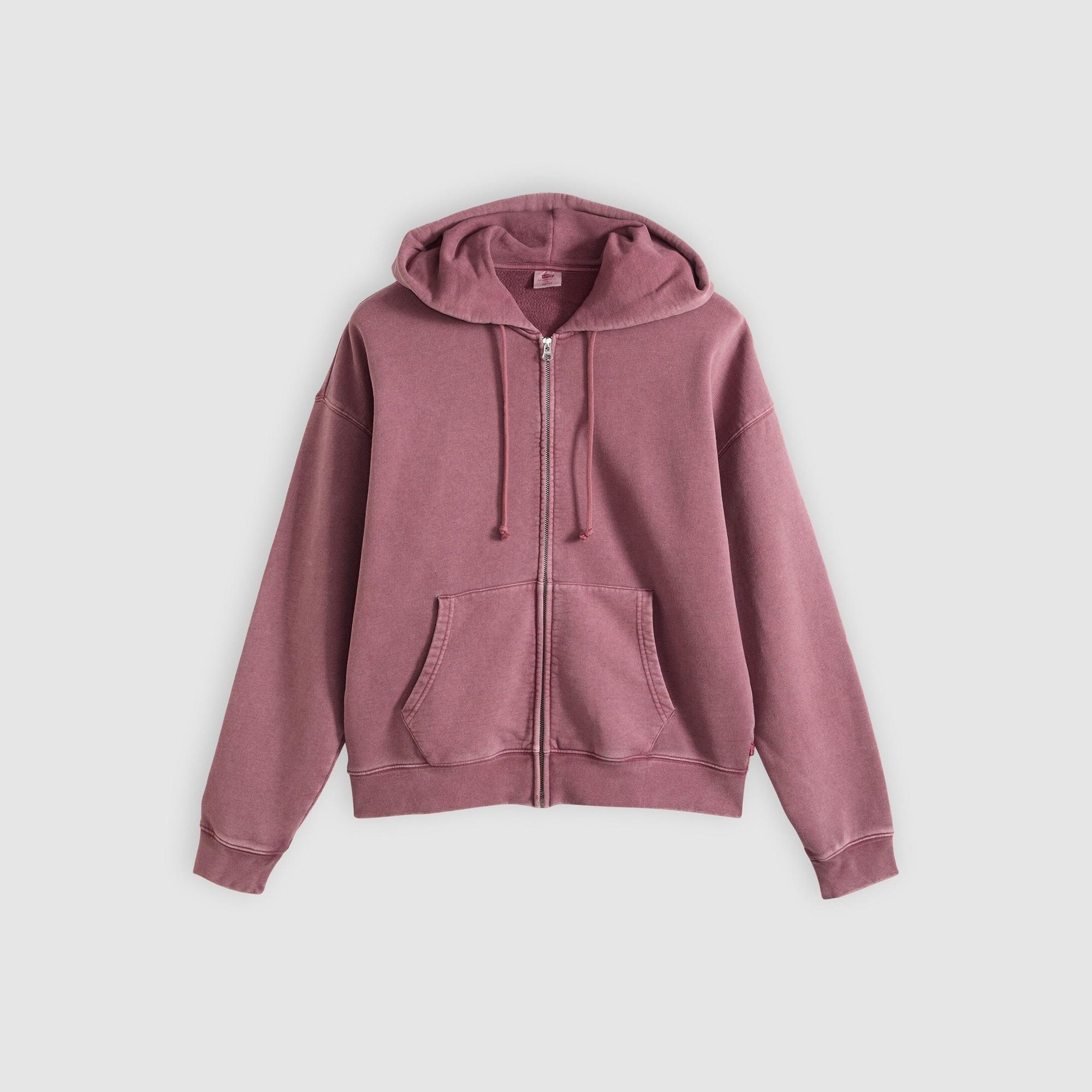 Hayes Boxy Tam Fermuarlı Sweatshirt