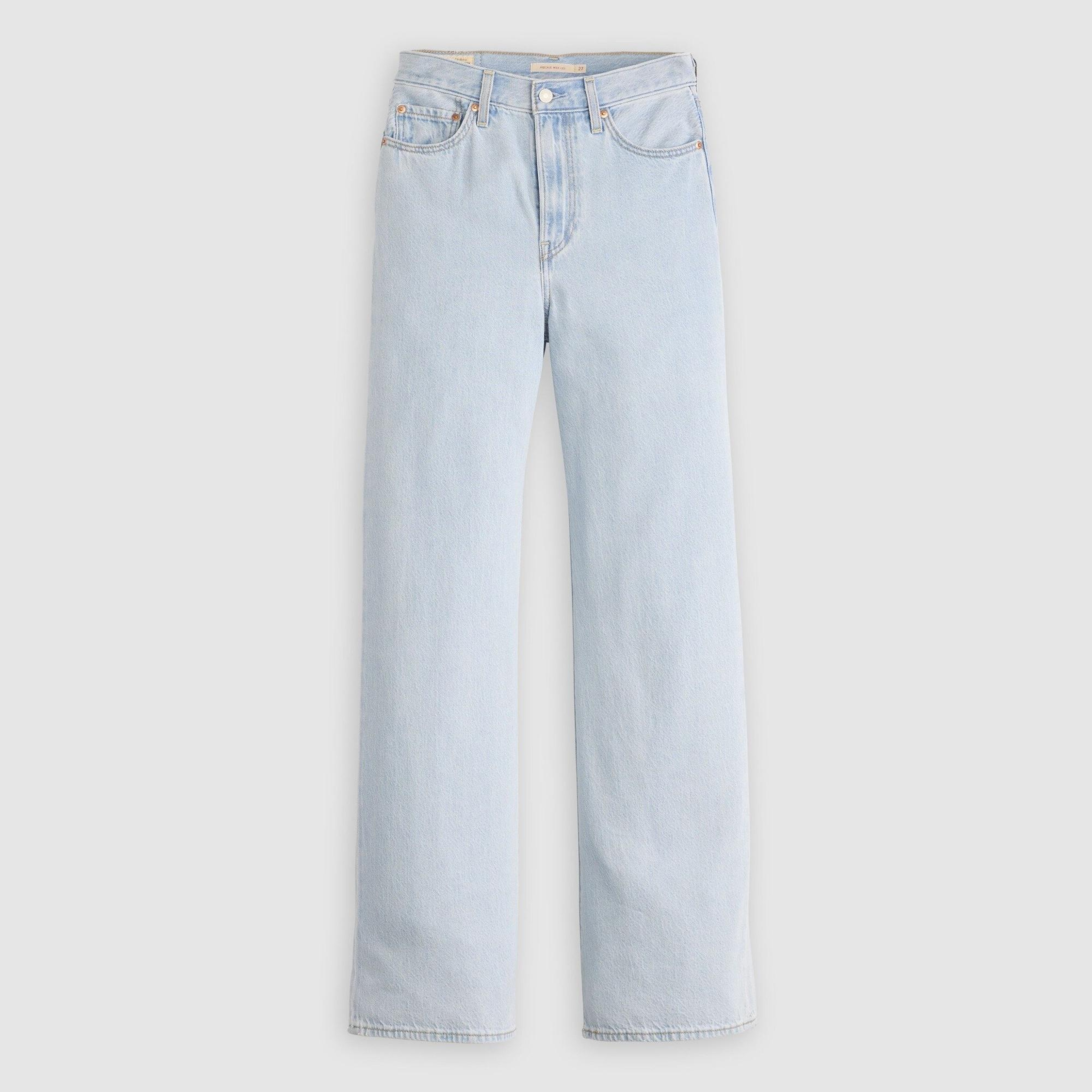 Ribcage Wide Leg Kadın Jean Pantolon - Course Stone