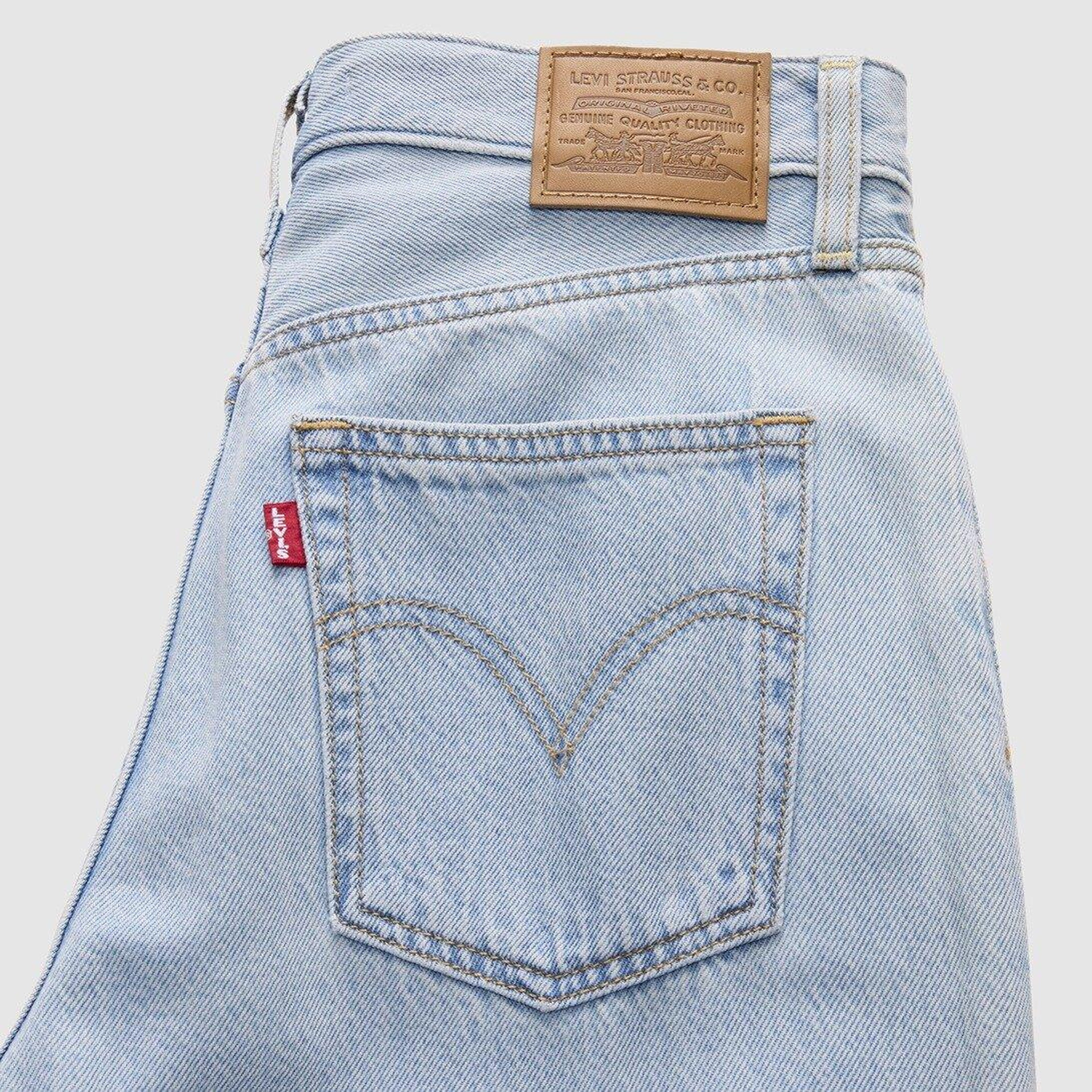Ribcage Wide Leg Kadın Jean Pantolon - Course Stone