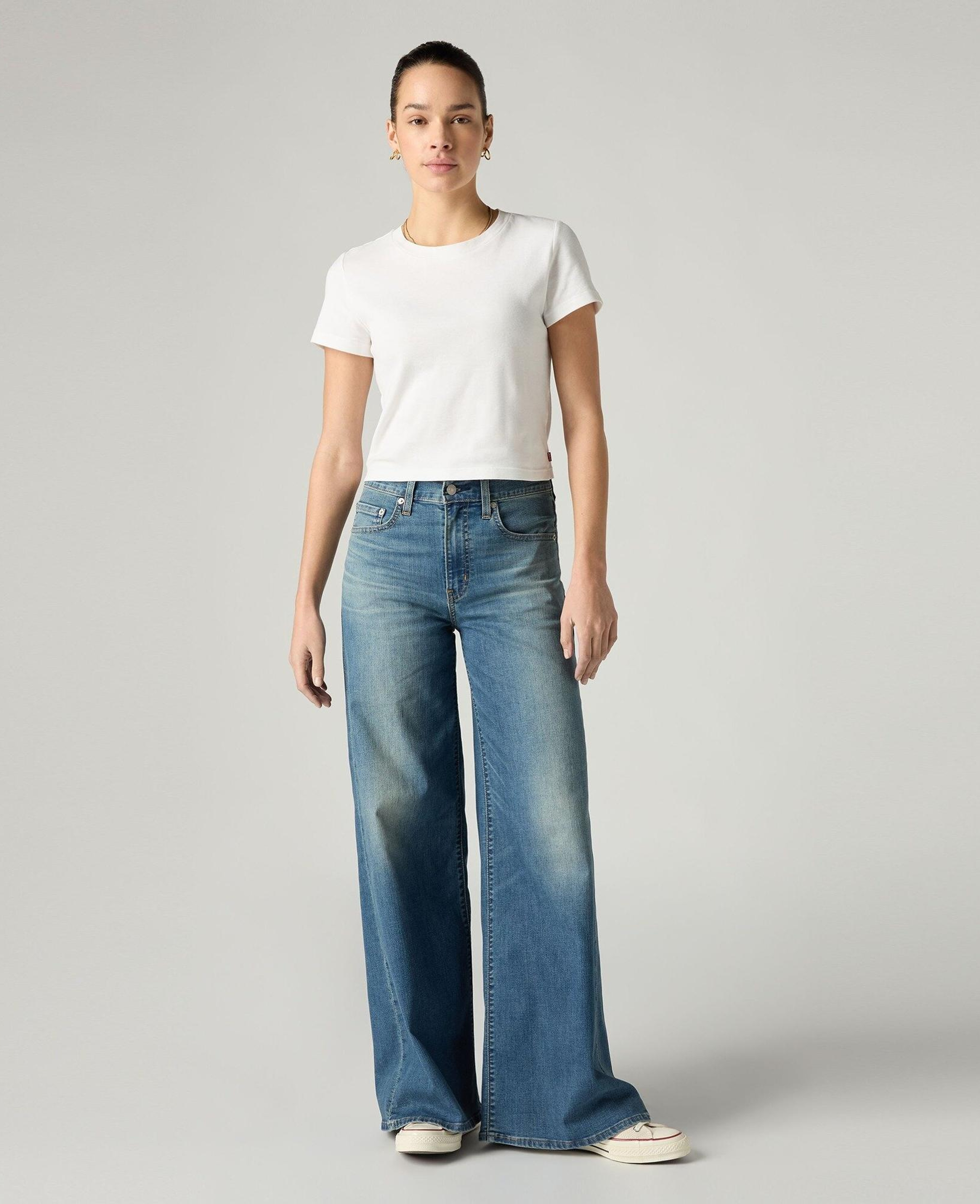 728 High Rise Wide Leg Kadın Jean Pantolon - Quiet Cool