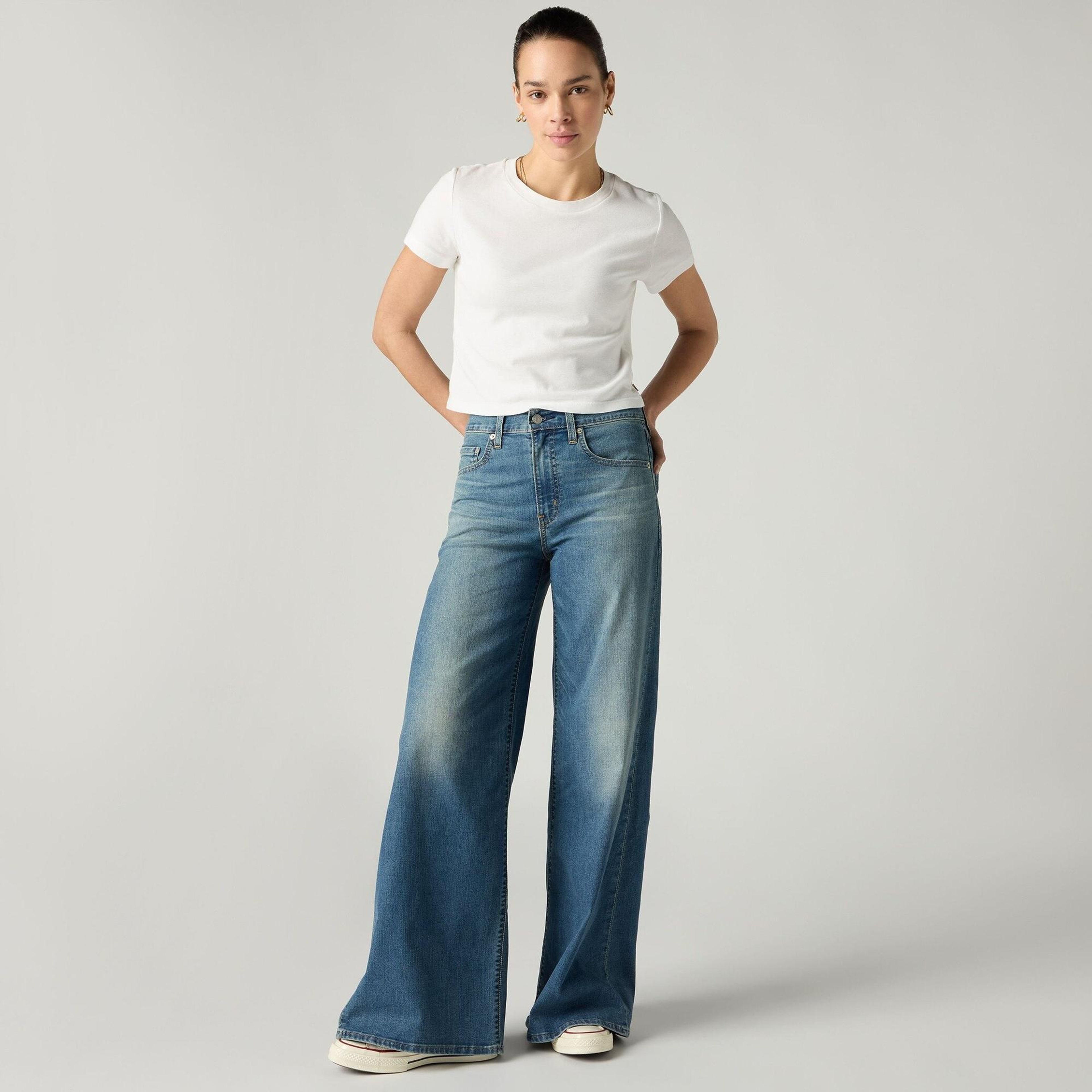 728 High Rise Wide Leg Kadın Jean Pantolon - Quiet Cool