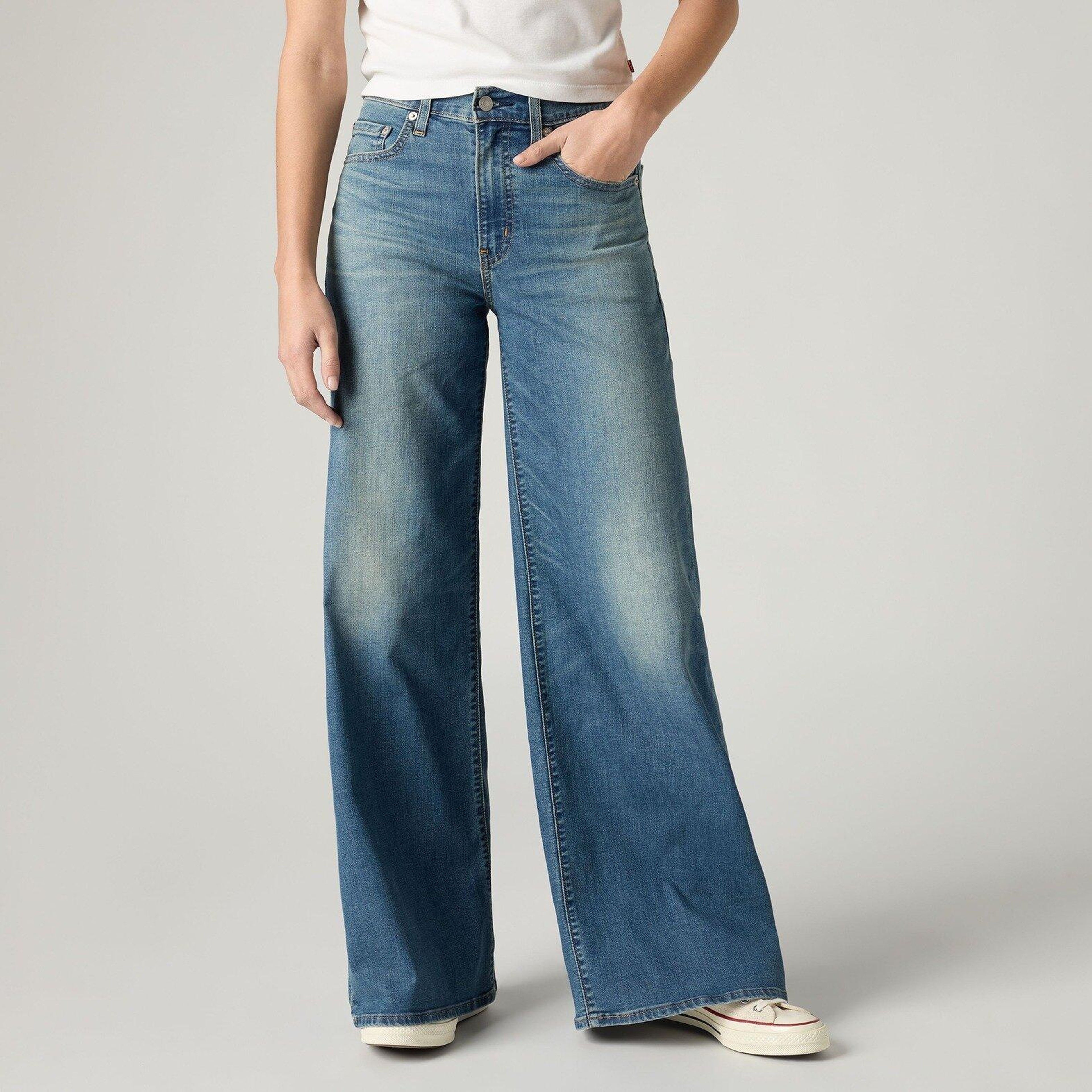 728 High Rise Wide Leg Kadın Jean Pantolon - Quiet Cool