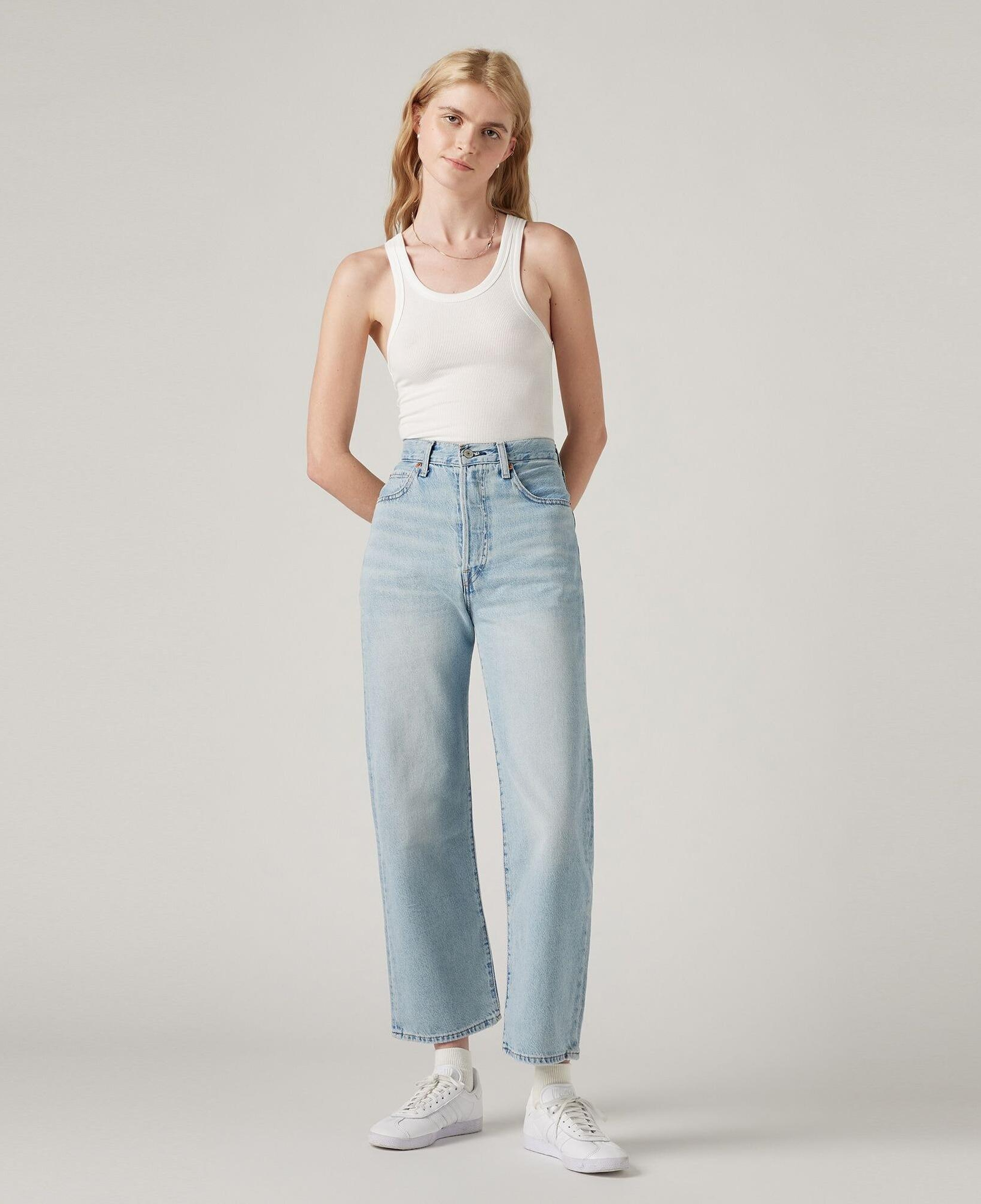 Ribcage Straight Ankle Kadın Jean Pantolon - Middle Road