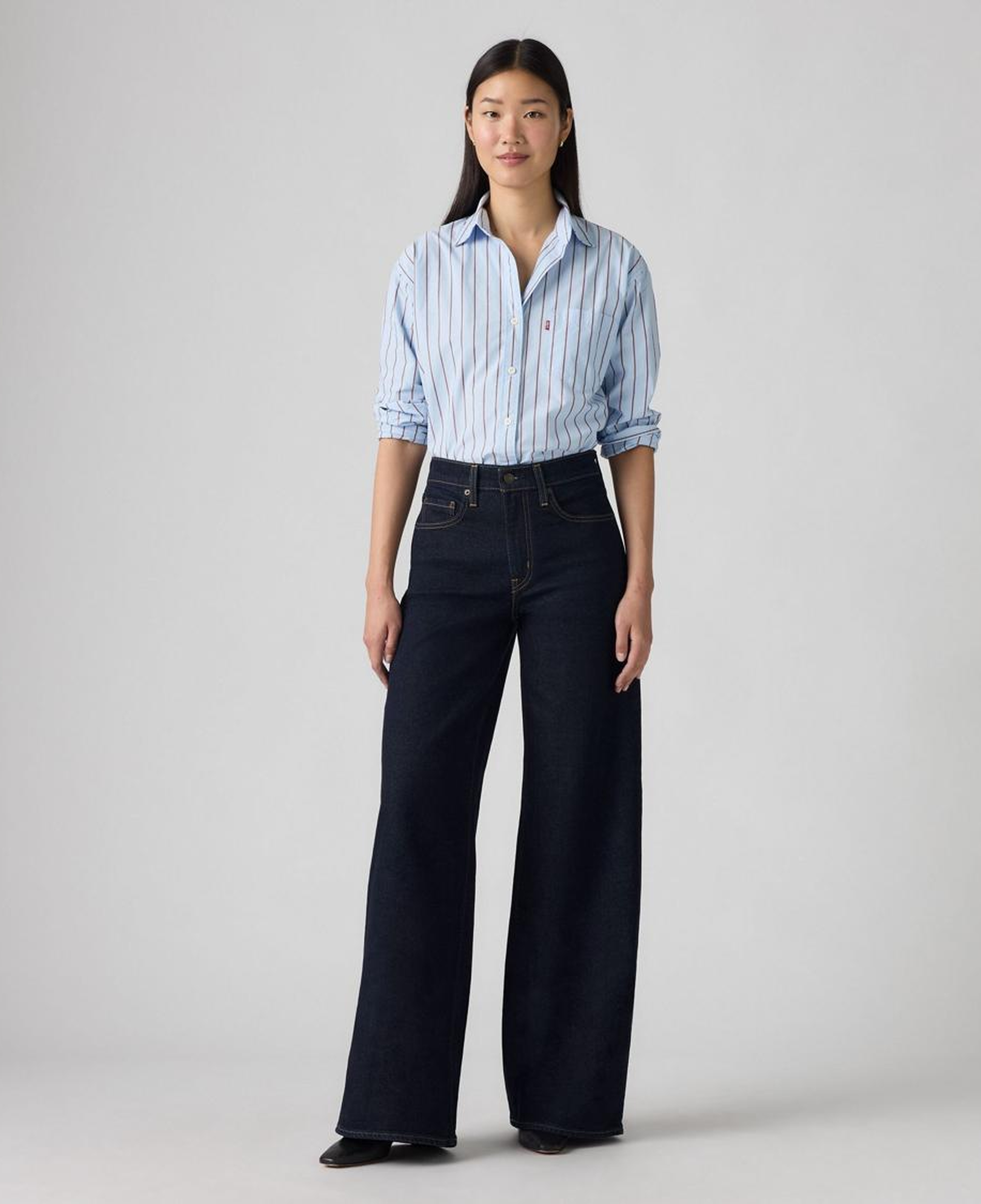 728 High Rise Wide Leg Kadın Jean Pantolon - Retro Rinse