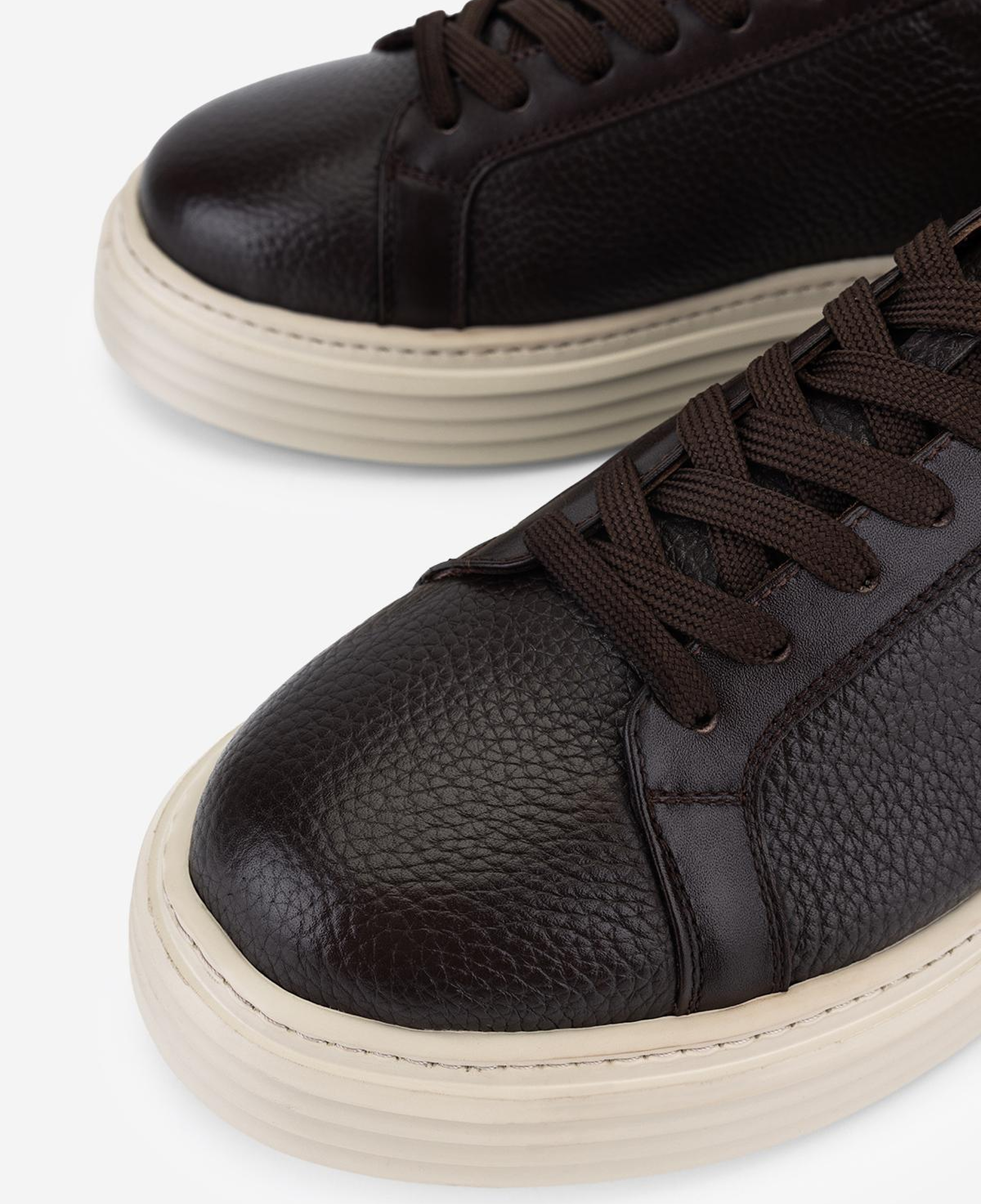 Valmenti Erkek Hakiki Deri Kahverengi Sneakers & Spor Ayakkabı