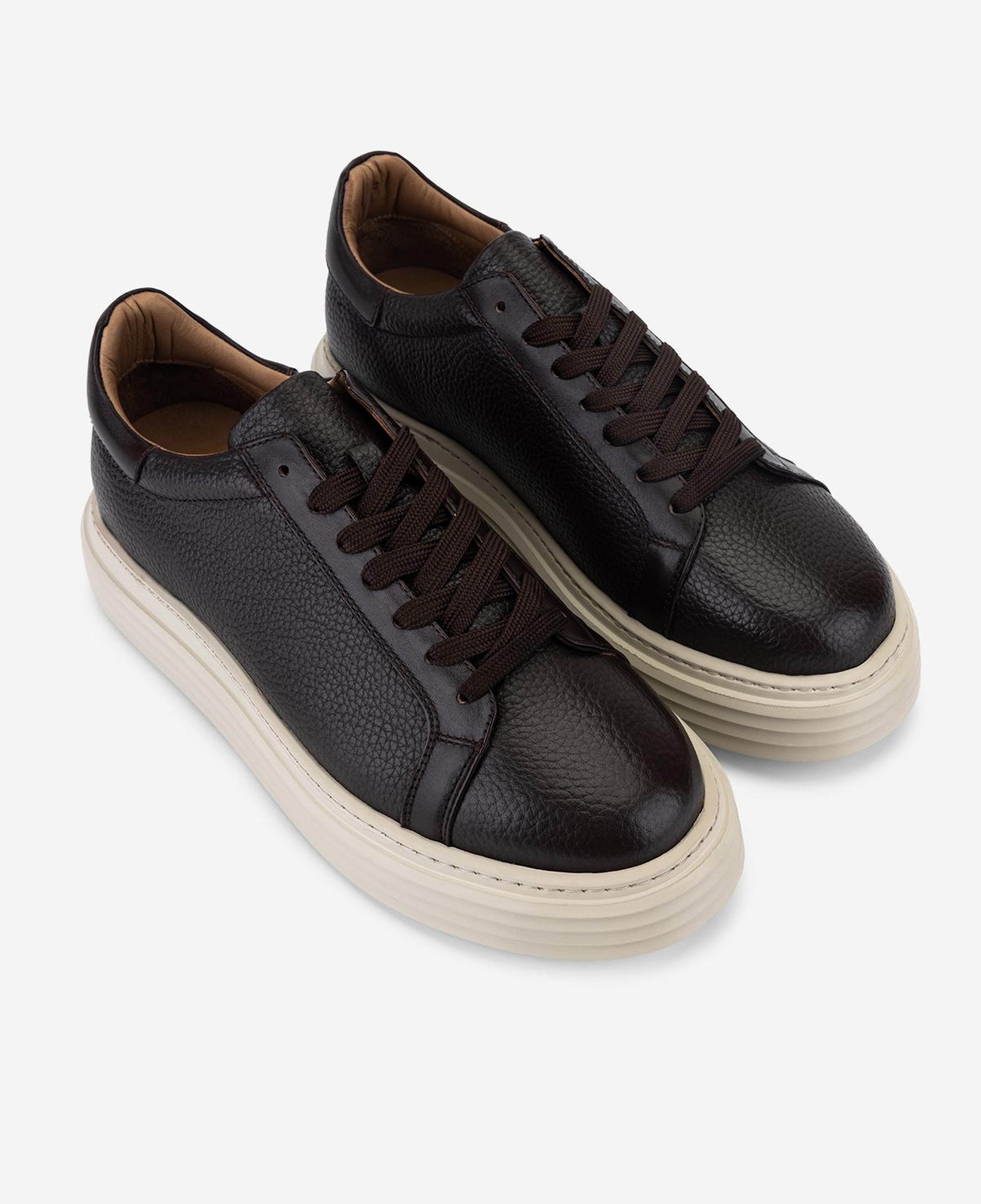Valmenti Erkek Hakiki Deri Kahverengi Sneakers & Spor Ayakkabı