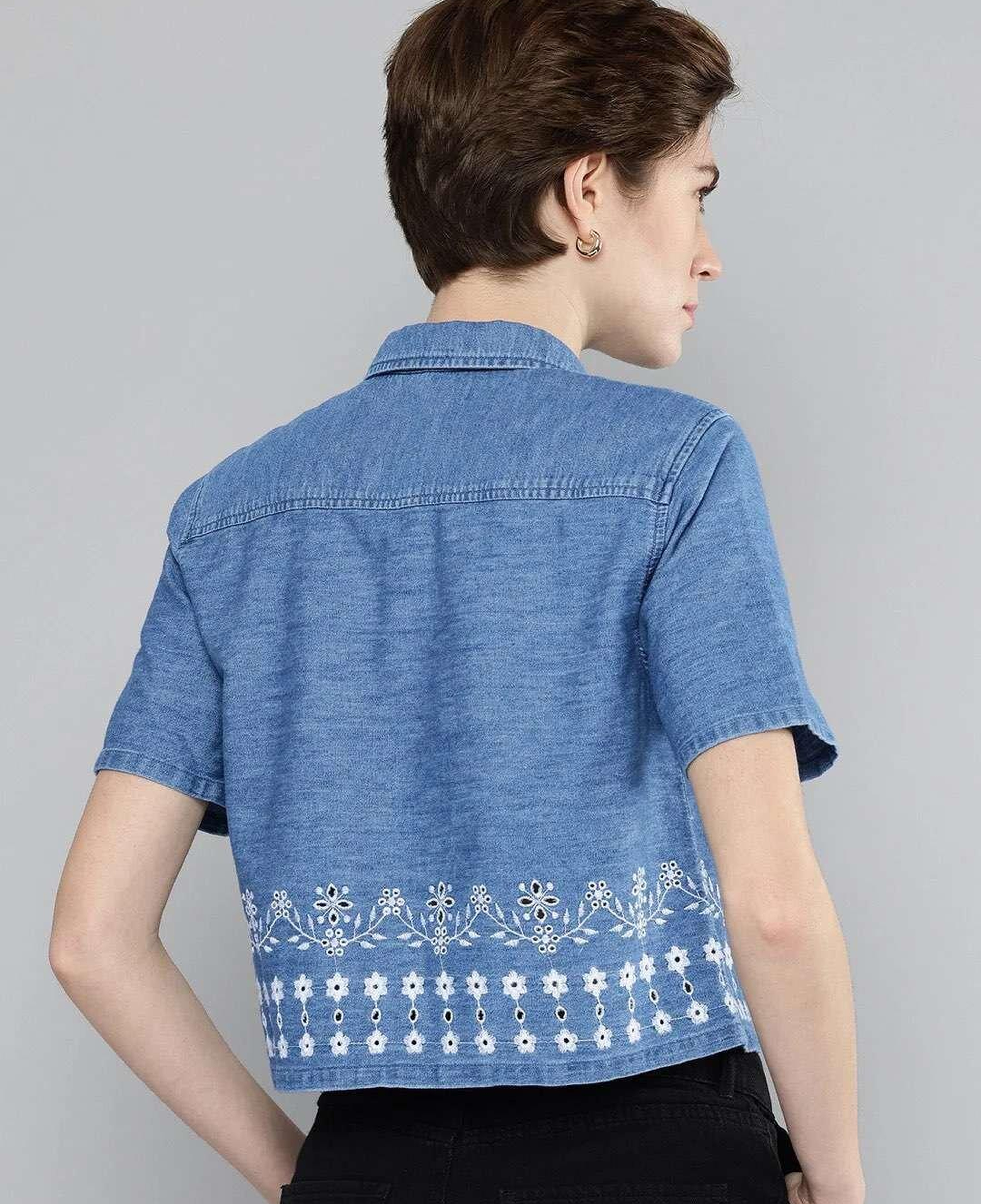 Schiffli Regular Fit Gömlek