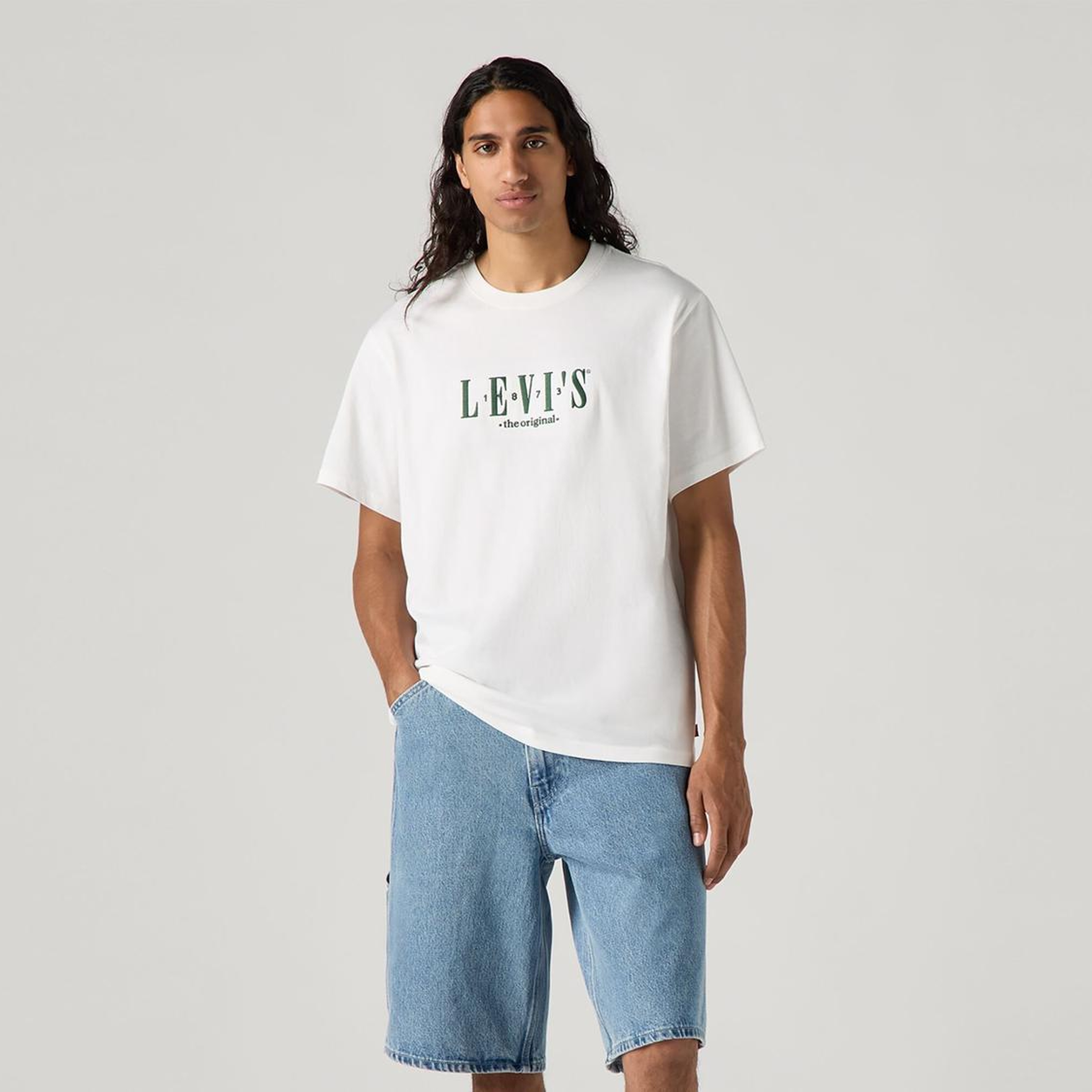 Baskılı Oversize Beyaz Tişört