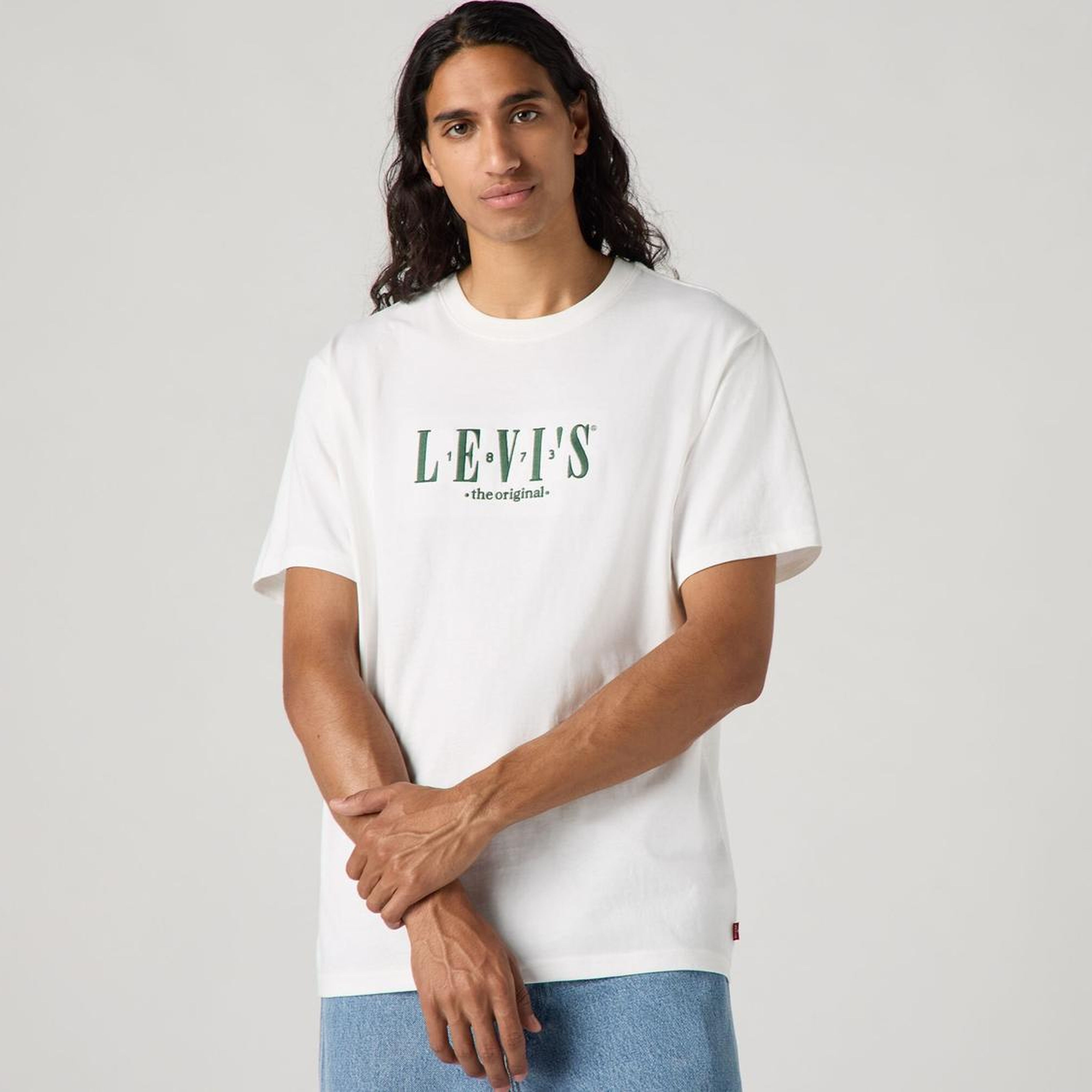Baskılı Oversize Beyaz Tişört