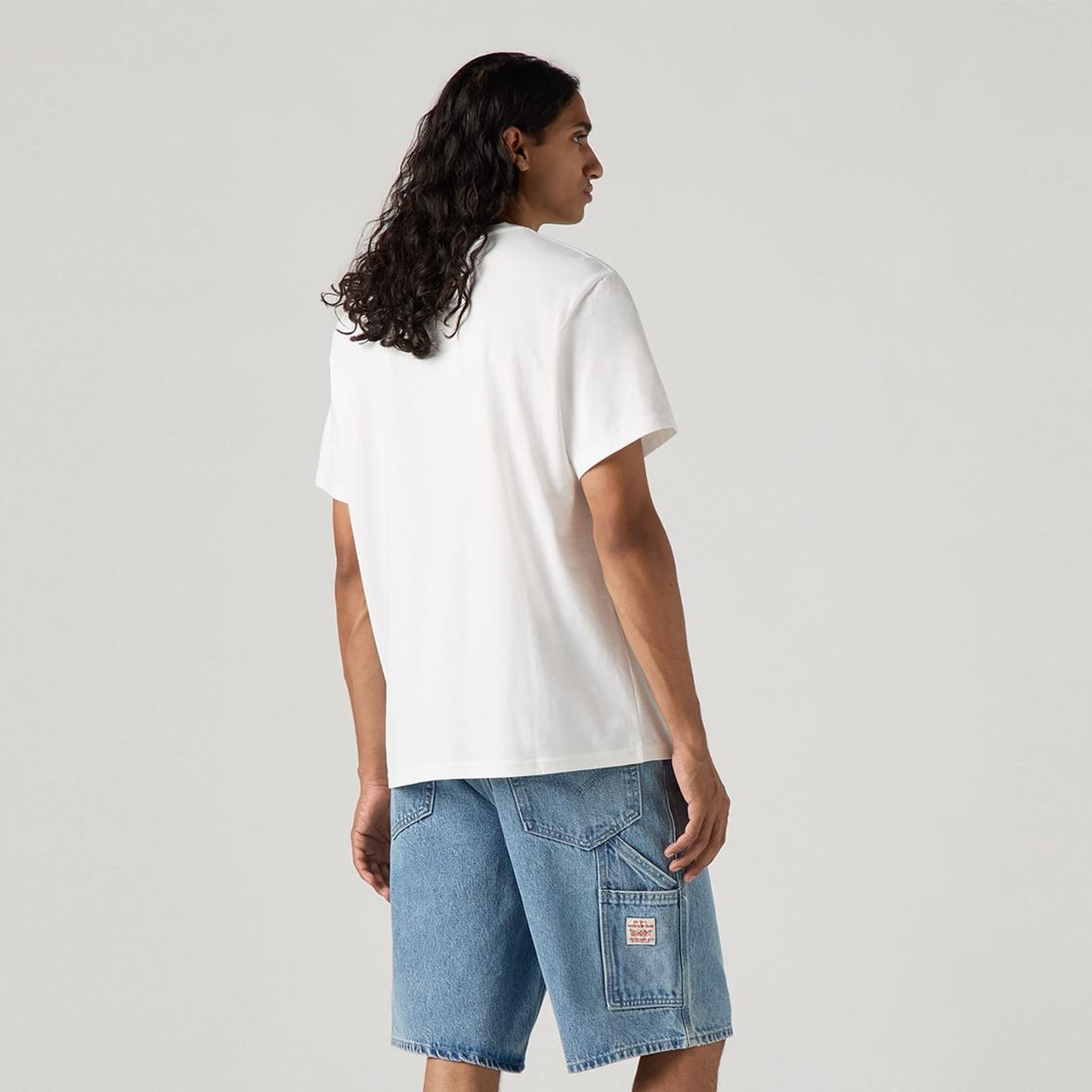 Baskılı Oversize Beyaz Tişört