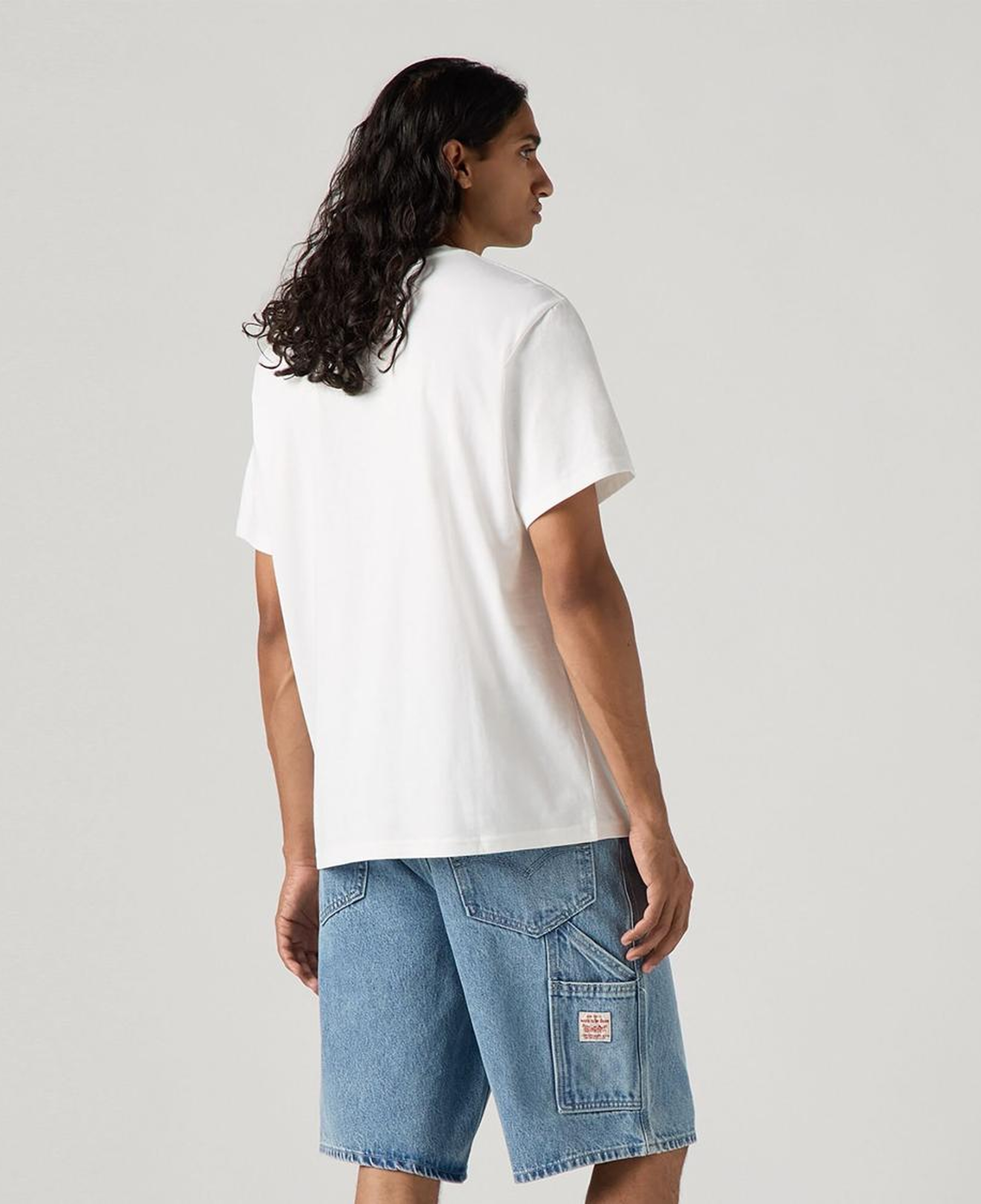 Baskılı Oversize Beyaz Tişört