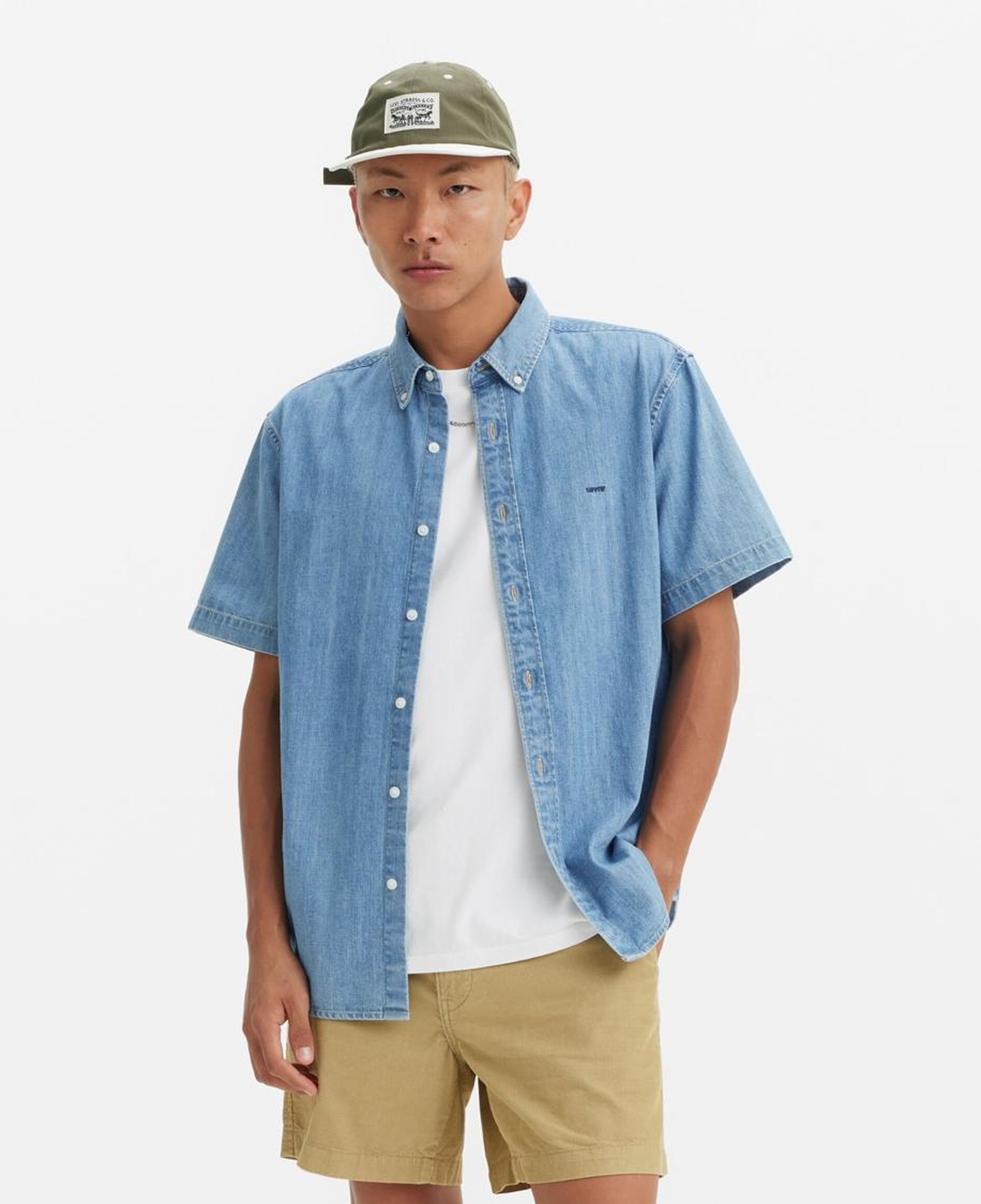 Short Sleeve Authentic Button Down Gömlek