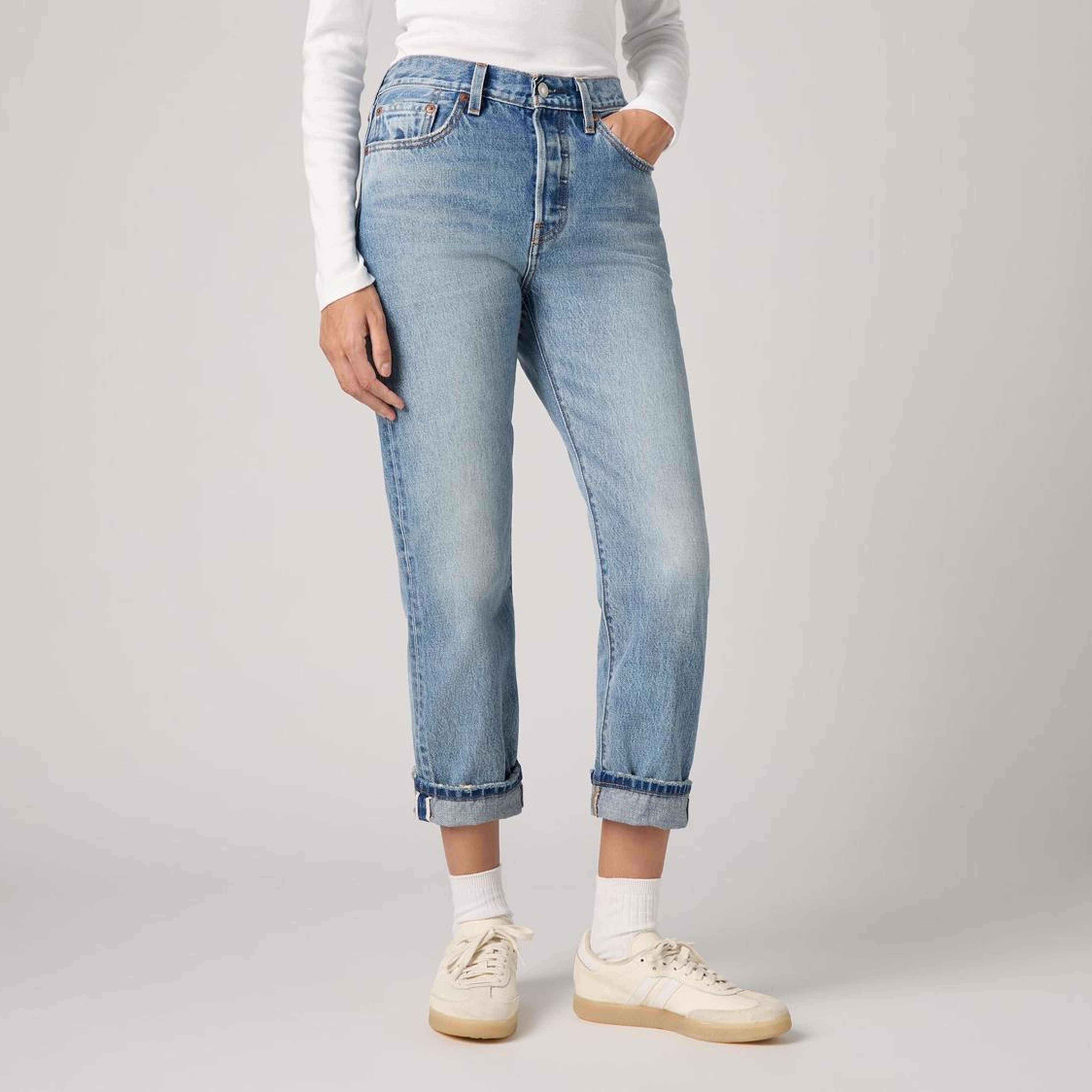 501® Crop Kadın Jean Pantolon - Blazer Selvedge