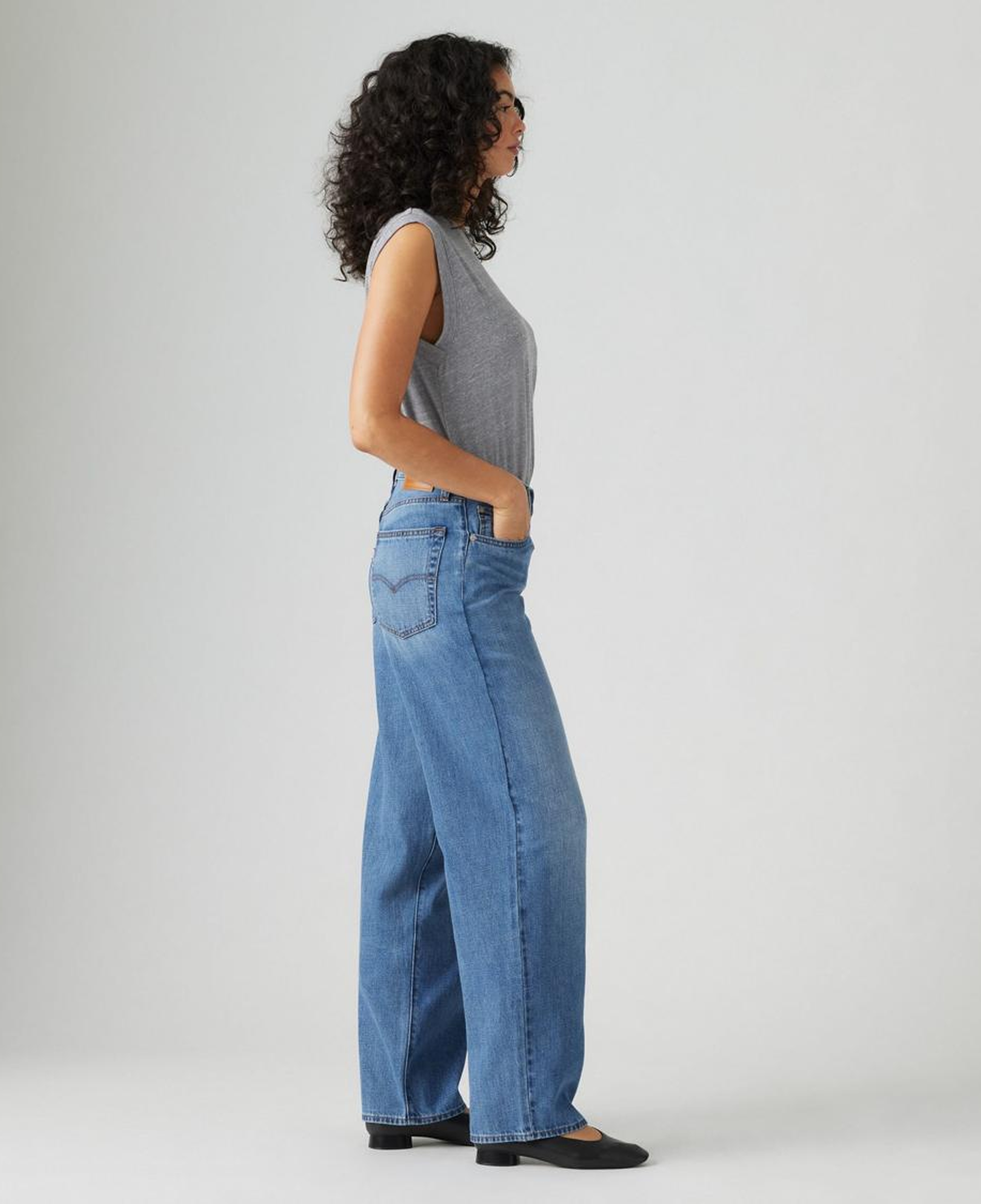 Baggy Dad Kadın Jean Pantolon - Heavy Check