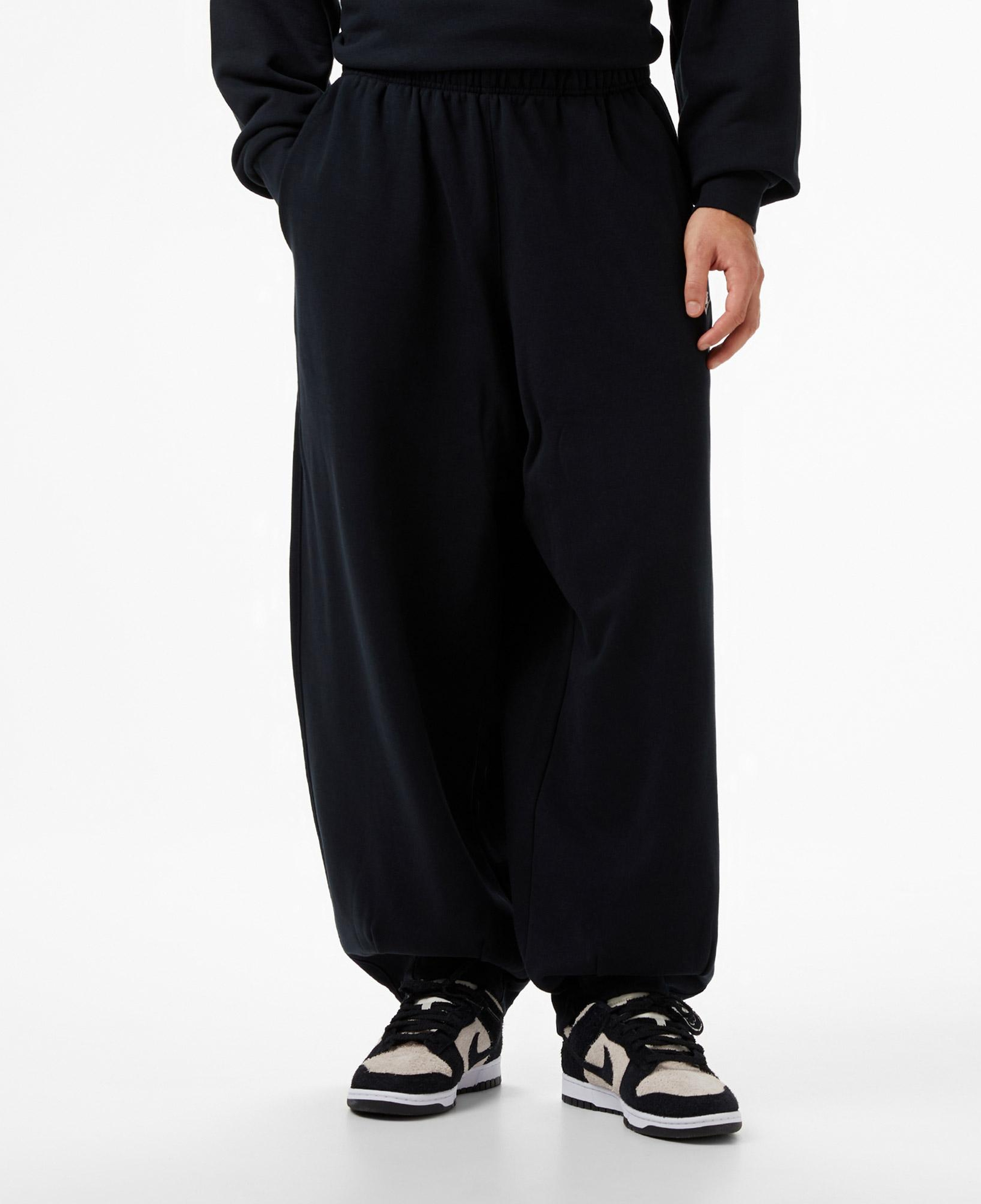 Nike Club Fleece Oversized French Terry Erkek Siyah Eşofman Altı
