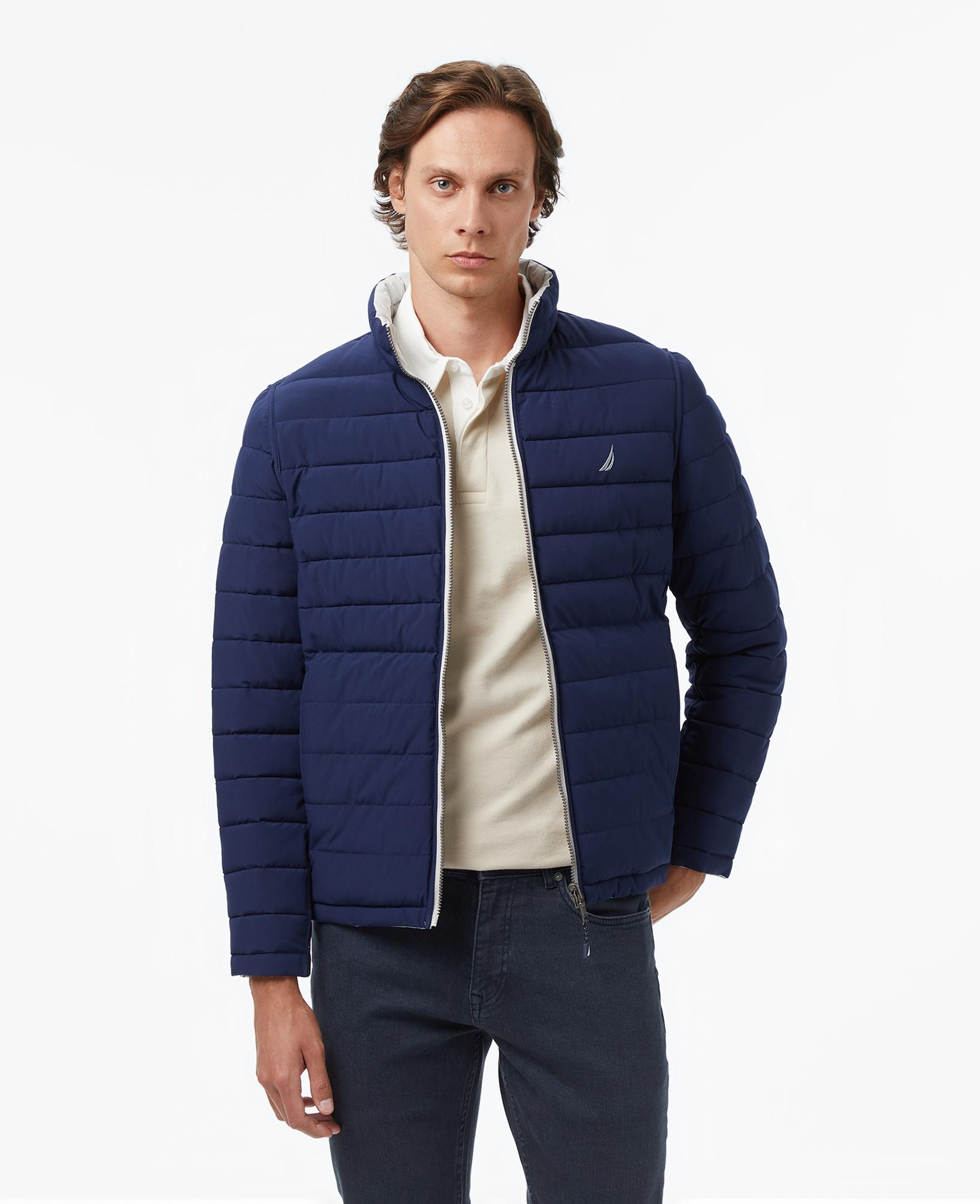 Nautica Erkek Gri & Lacivert Çift Taraflı Mont