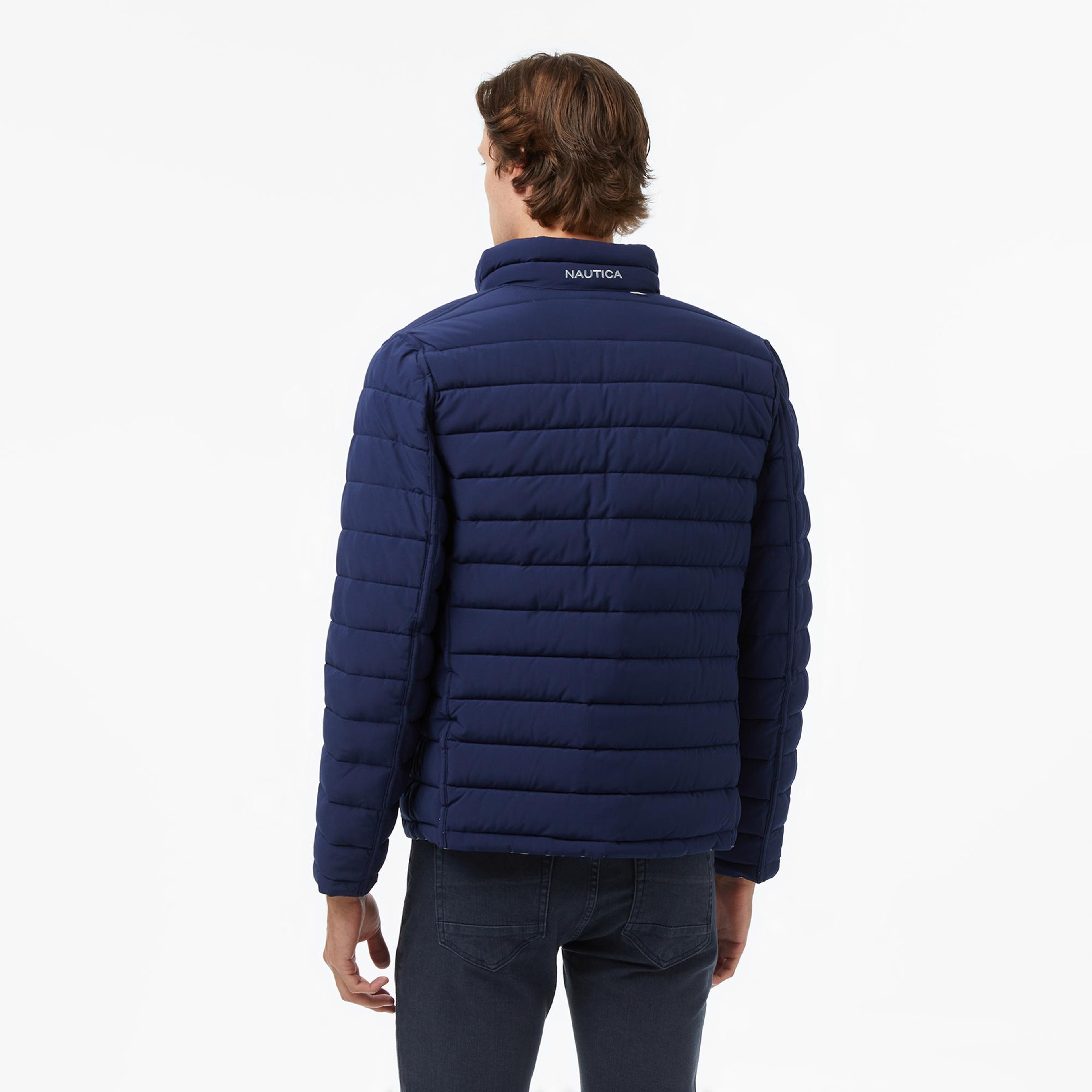 Nautica Erkek Gri & Lacivert Çift Taraflı Mont