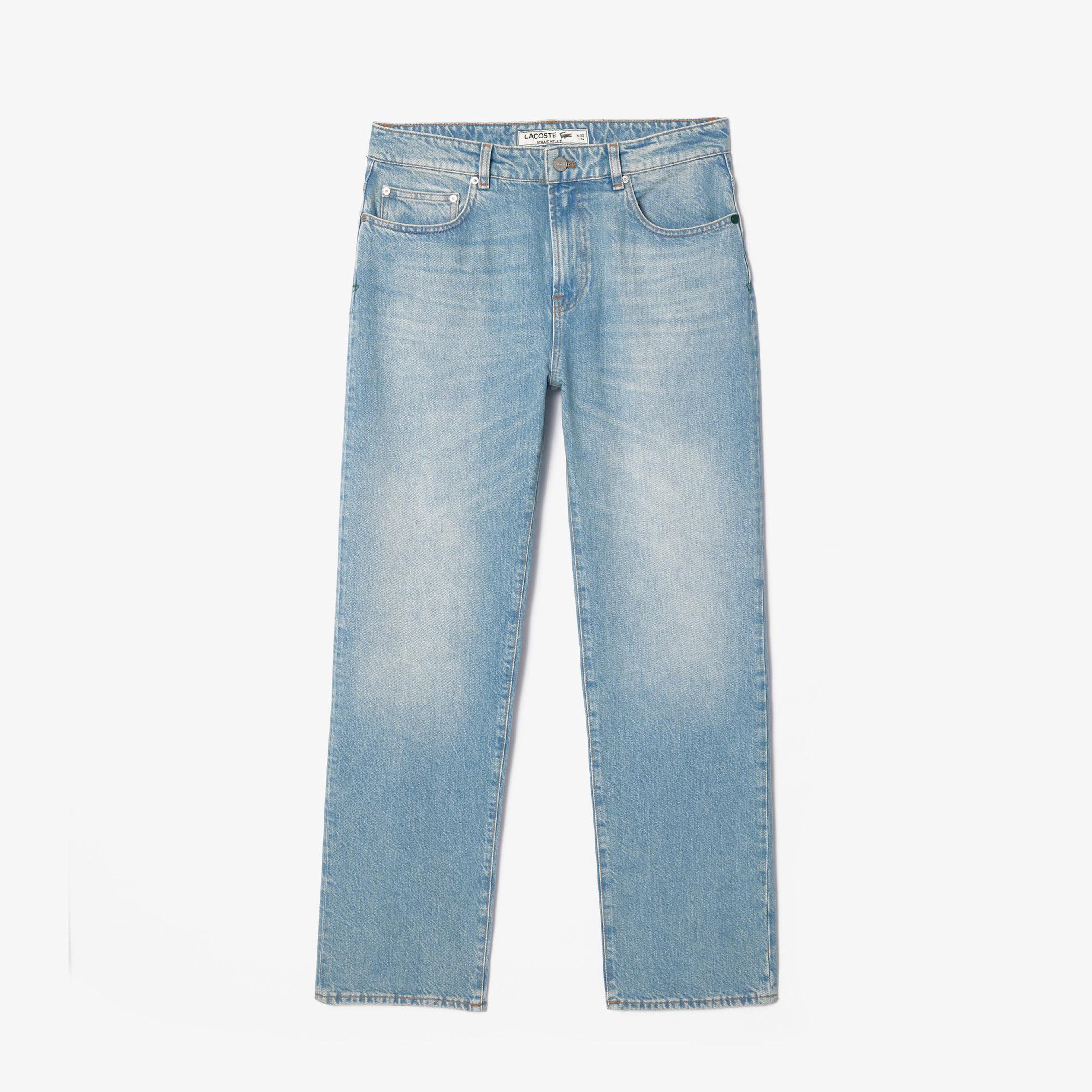 Erkek Straight Fit Mavi Pantolon