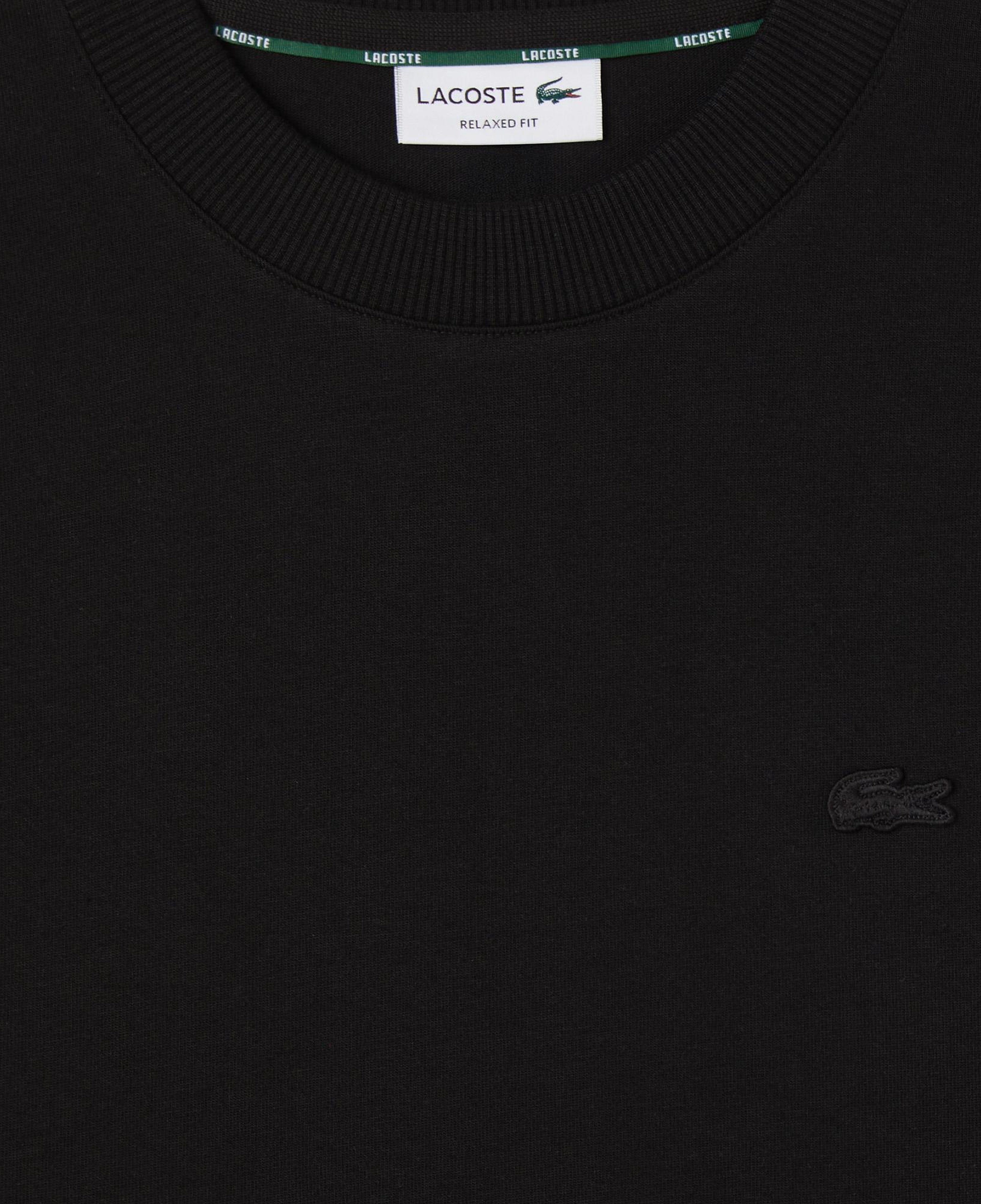 Erkek Relaxed Fit Bisiklet Yaka Siyah T-Shirt
