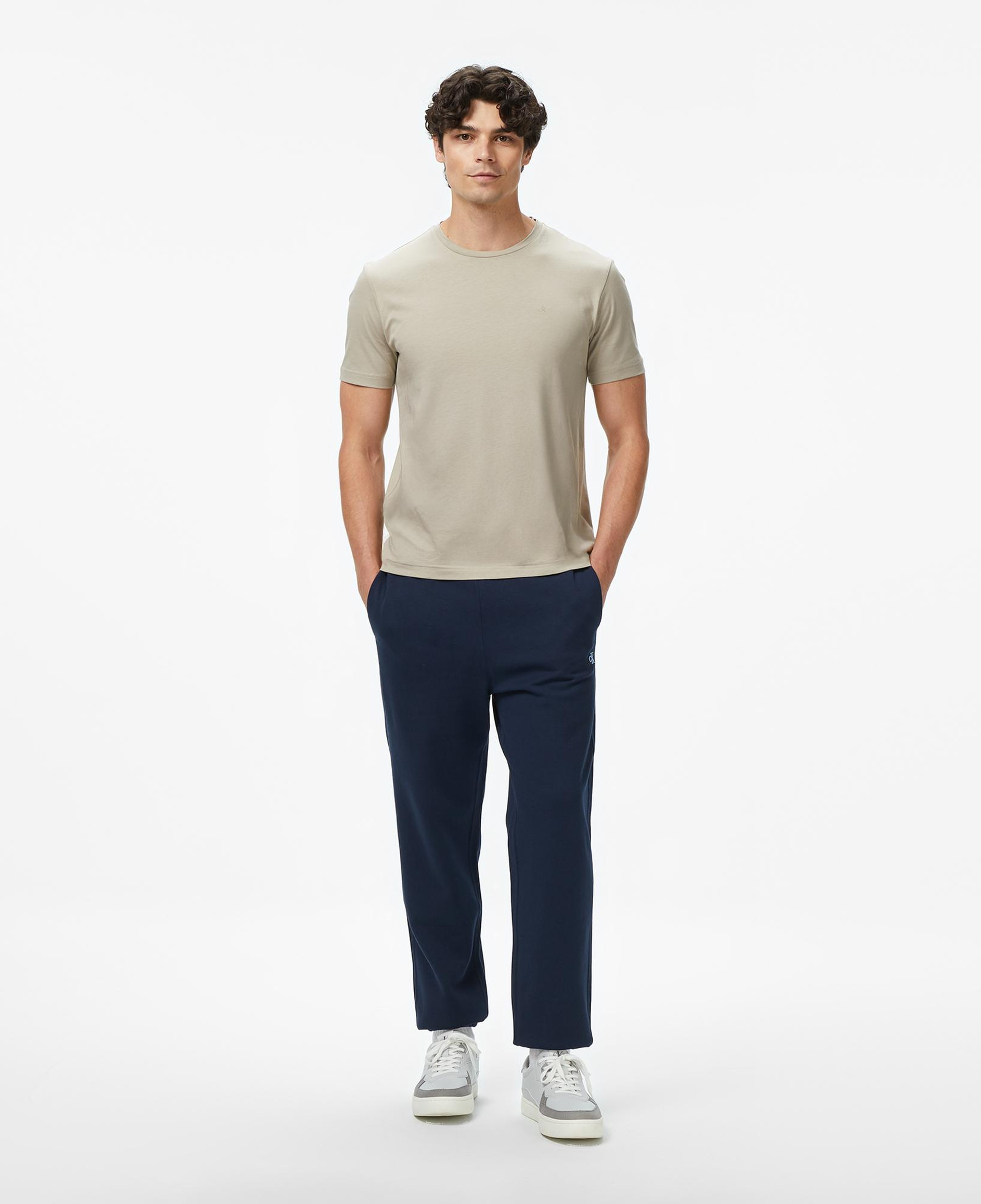 Calvin Klein Terry Monogram Jogger Erkek Lacivert Eşofman Altı