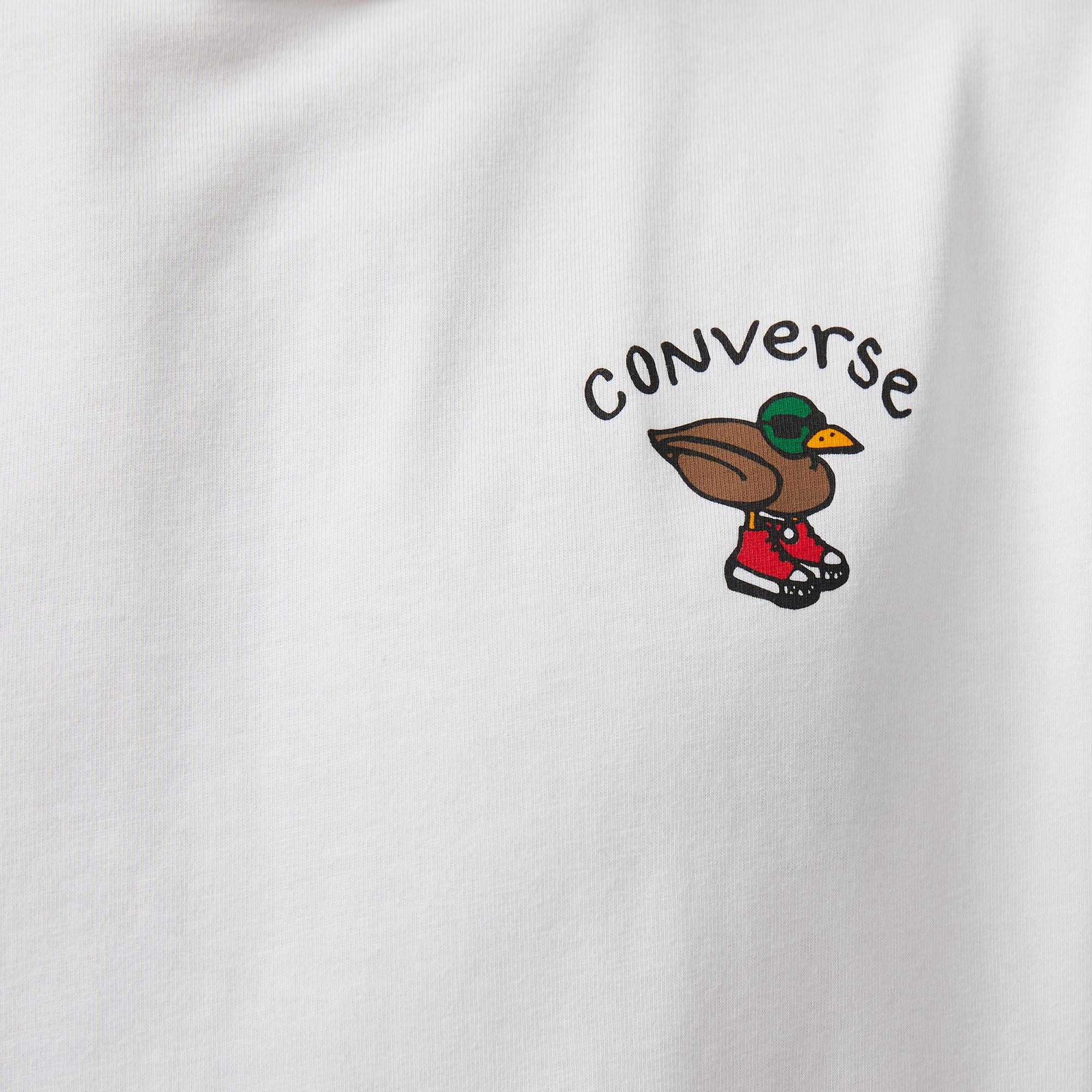 Converse Pool Side Star Chevron Erkek Beyaz T-Shirt