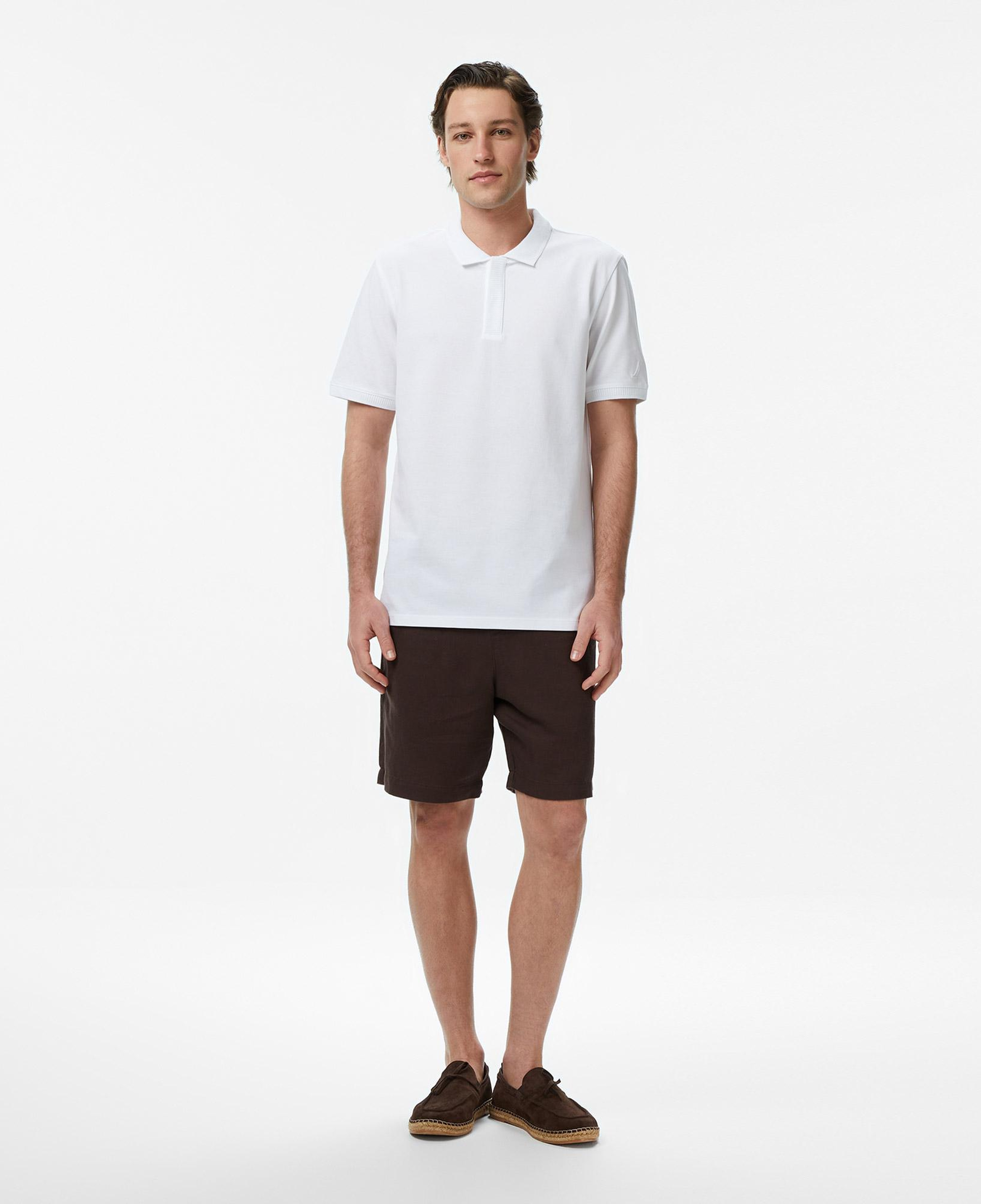 Nautica Erkek Beyaz Regular Fit Polo Yaka T-Shirt