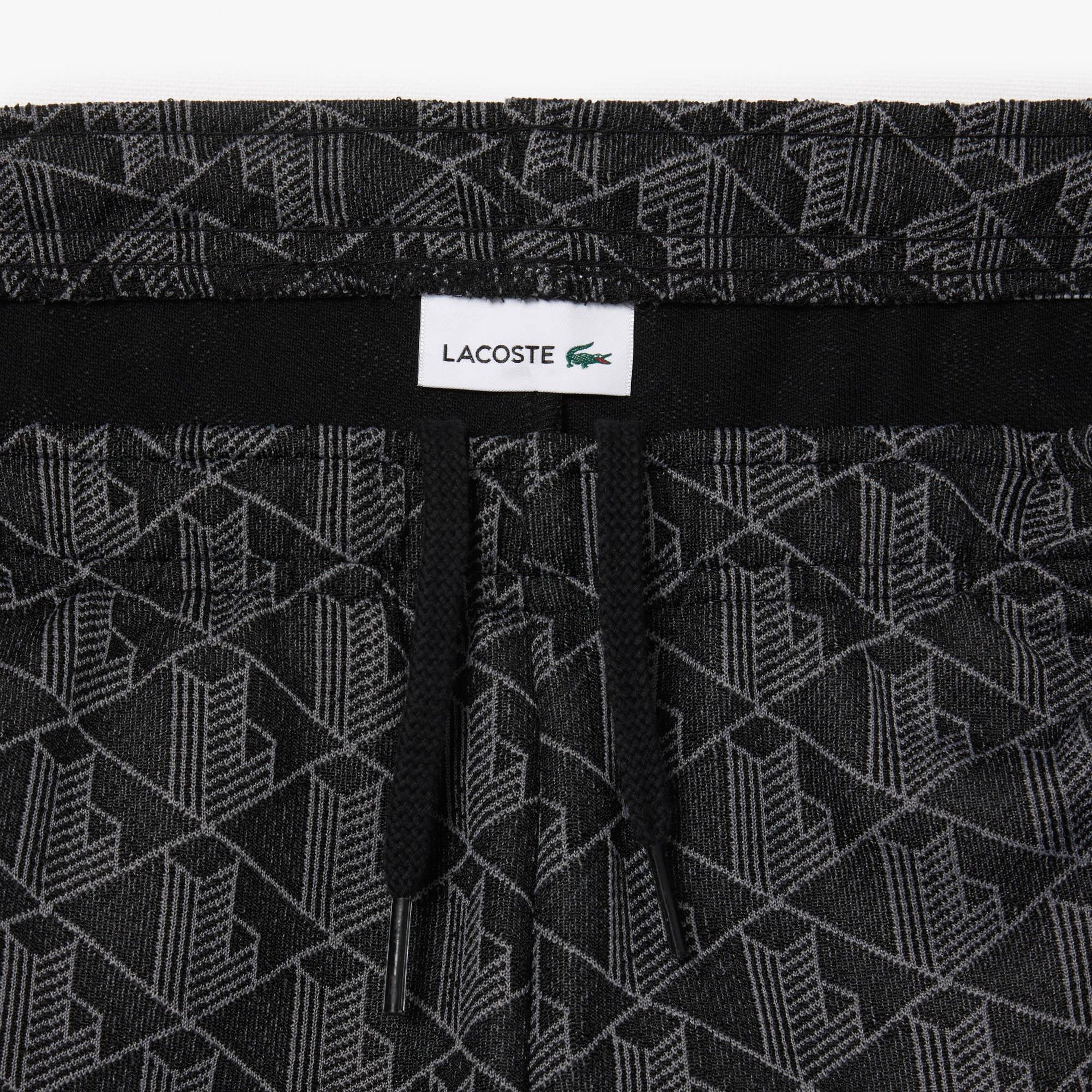 Lacoste Çocuk Monogram Siyah Eşofman Altı