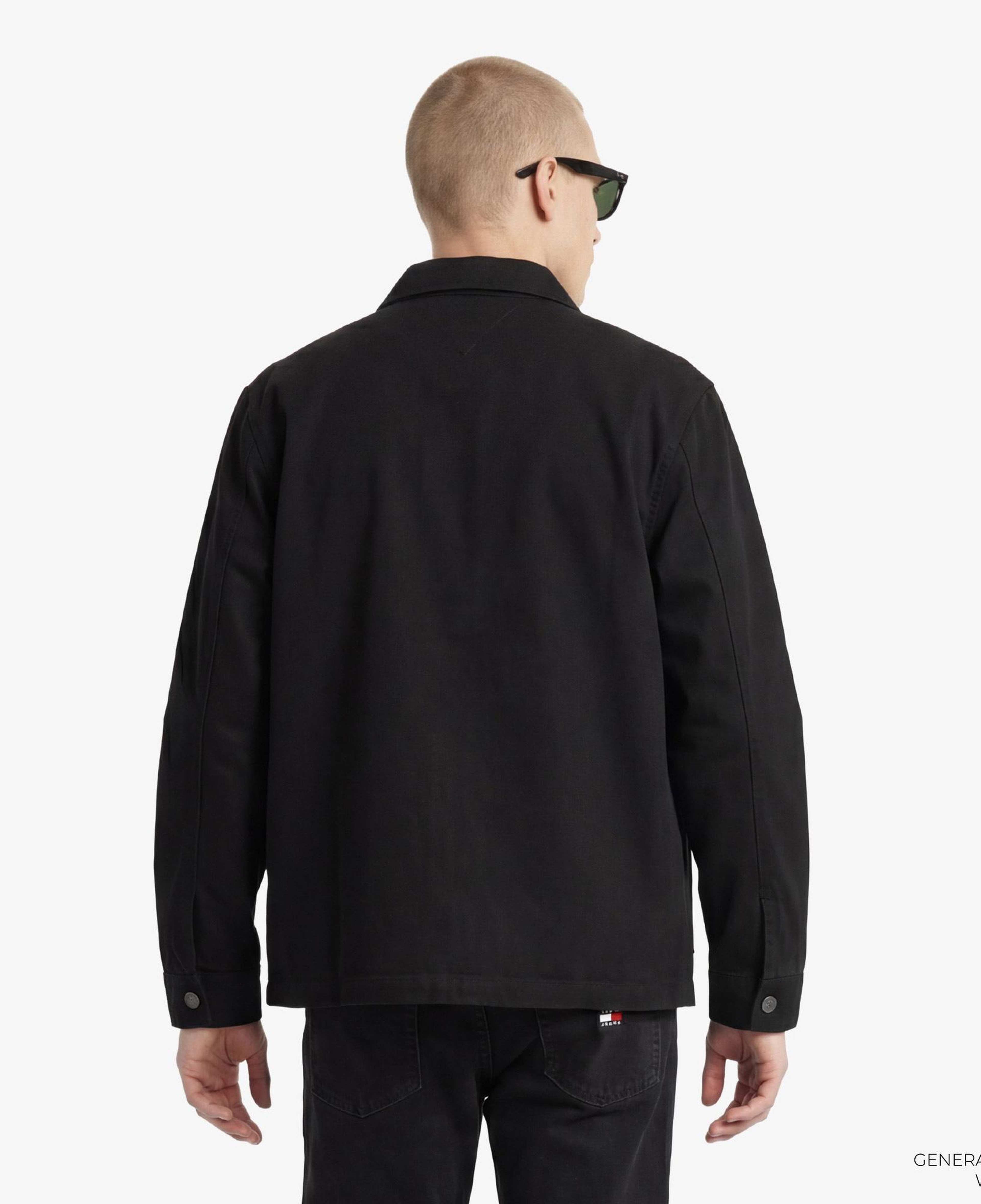 Tommy Hilfiger Overshirt Erkek Siyah Gömlek