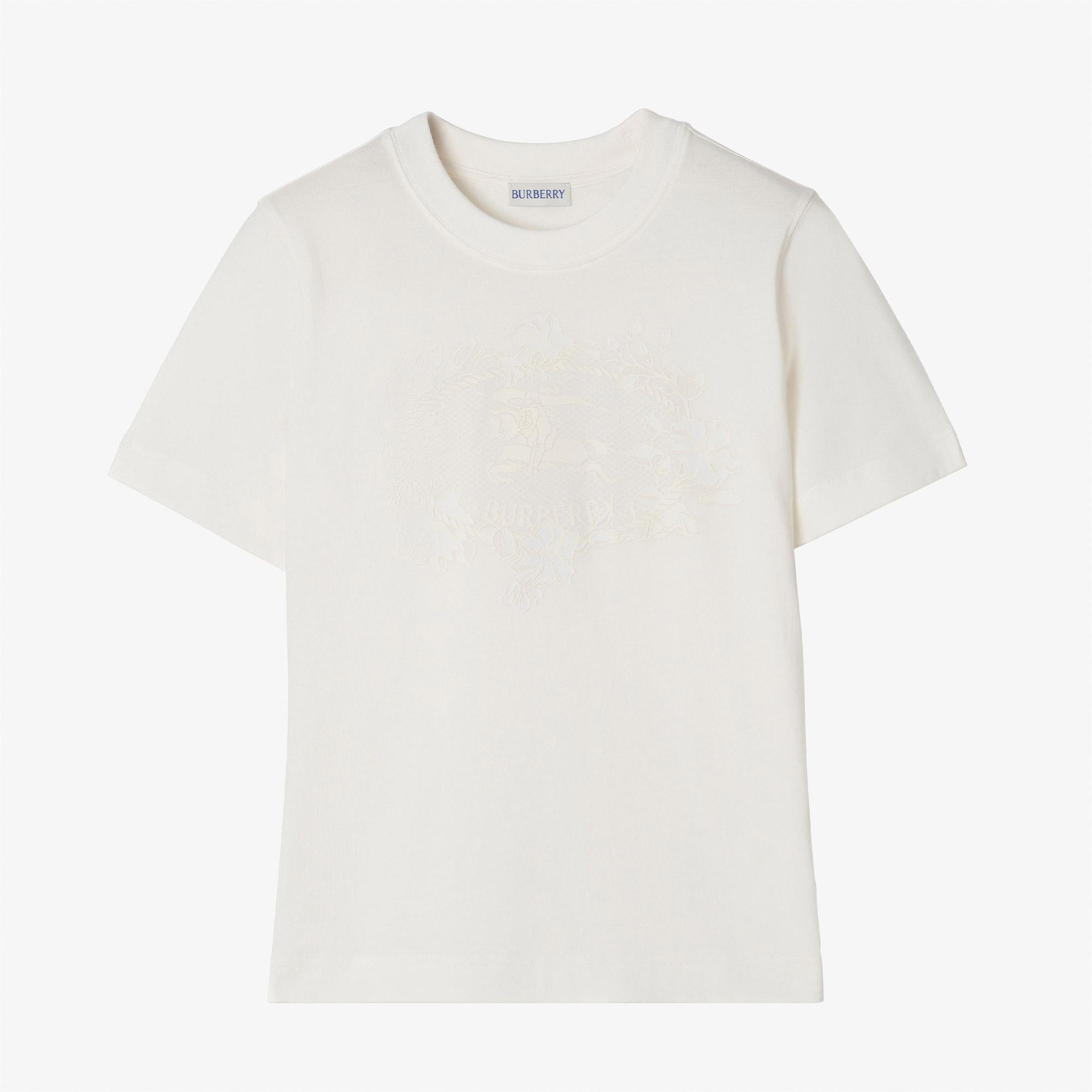 Burberry Kadın Beyaz T-Shirt