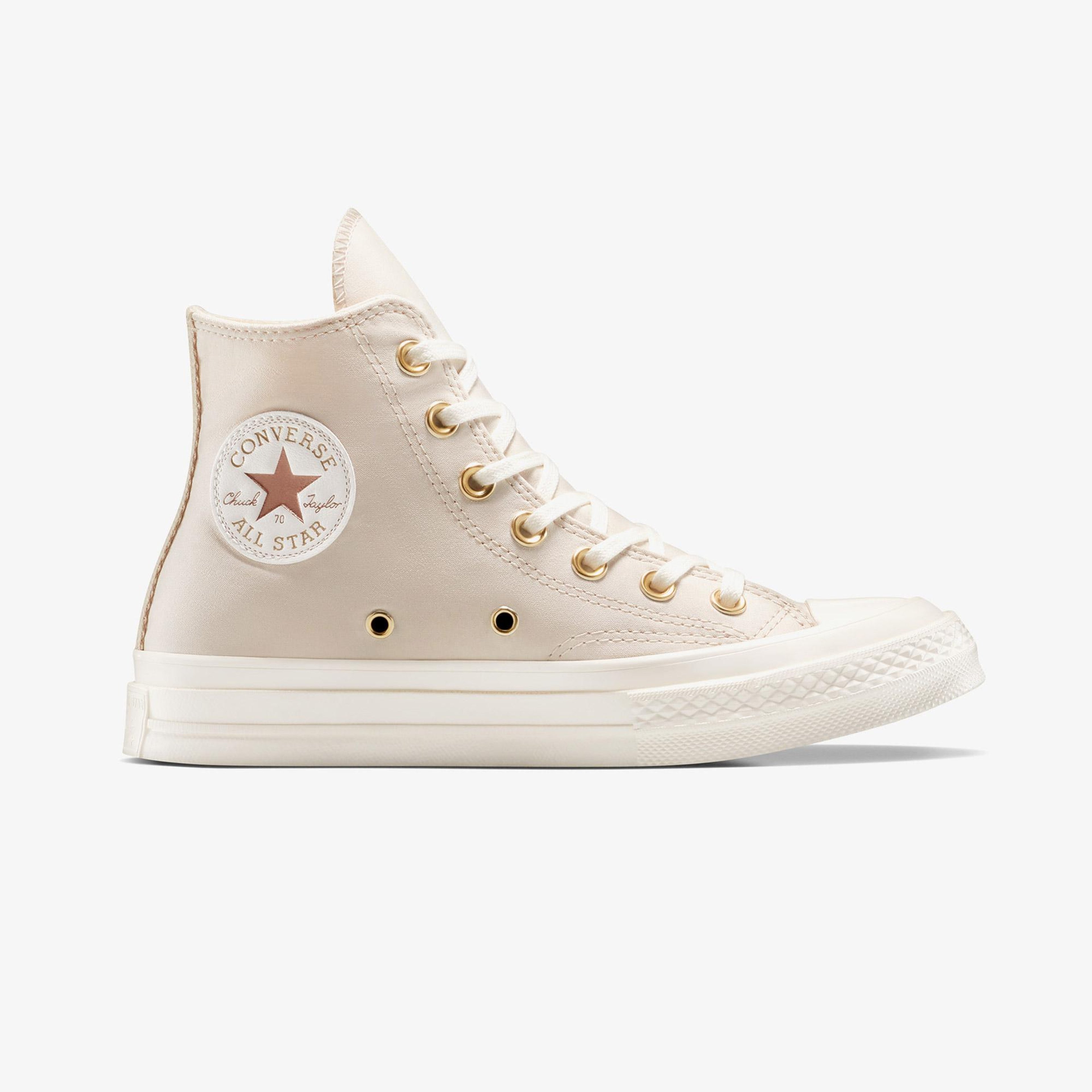 Converse Chuck 70 Metallic Patch Unisex Krem Sneaker