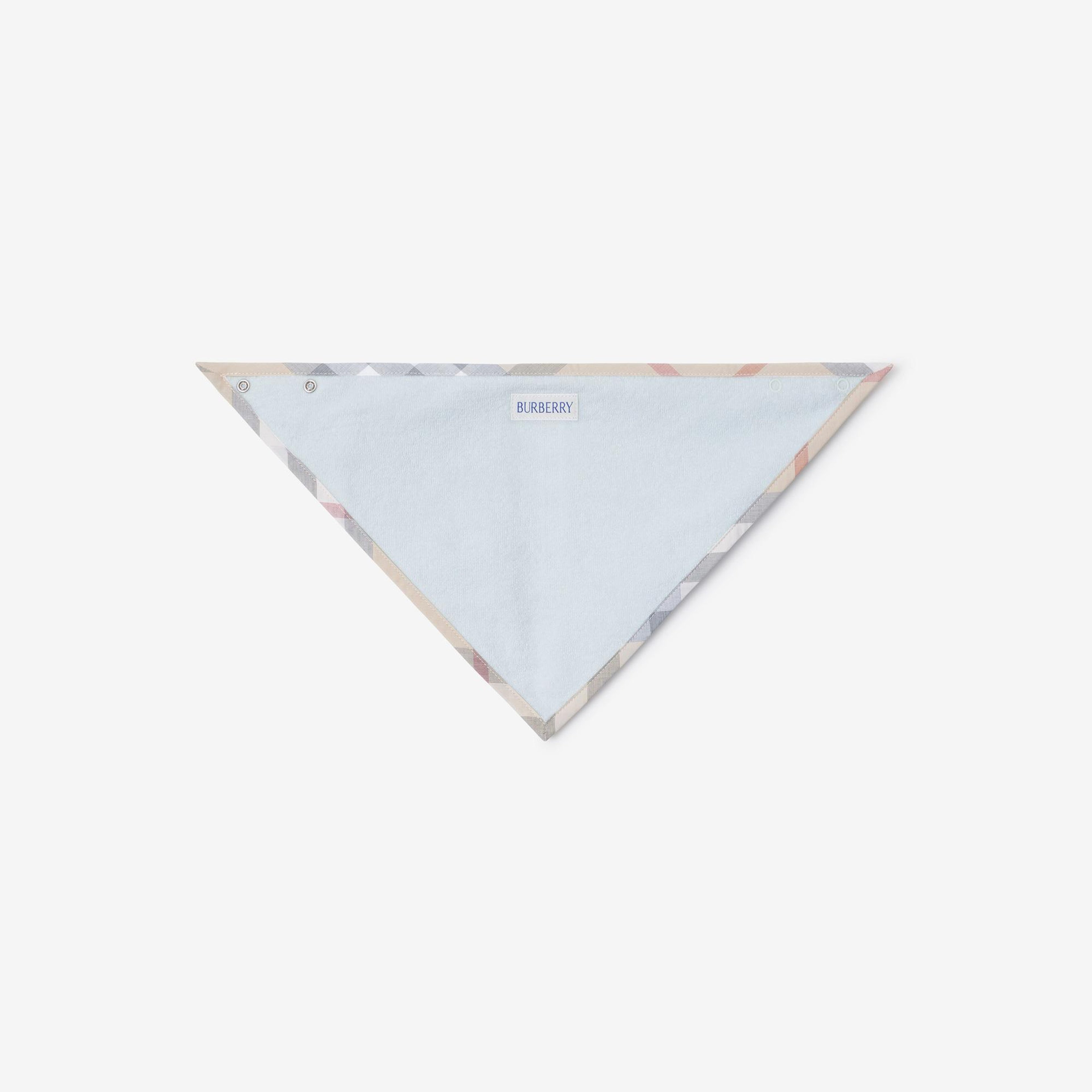 Burberry Hamilton Stretch Cotton Three-Piece Çocuk Mavi Bebek Takımı
