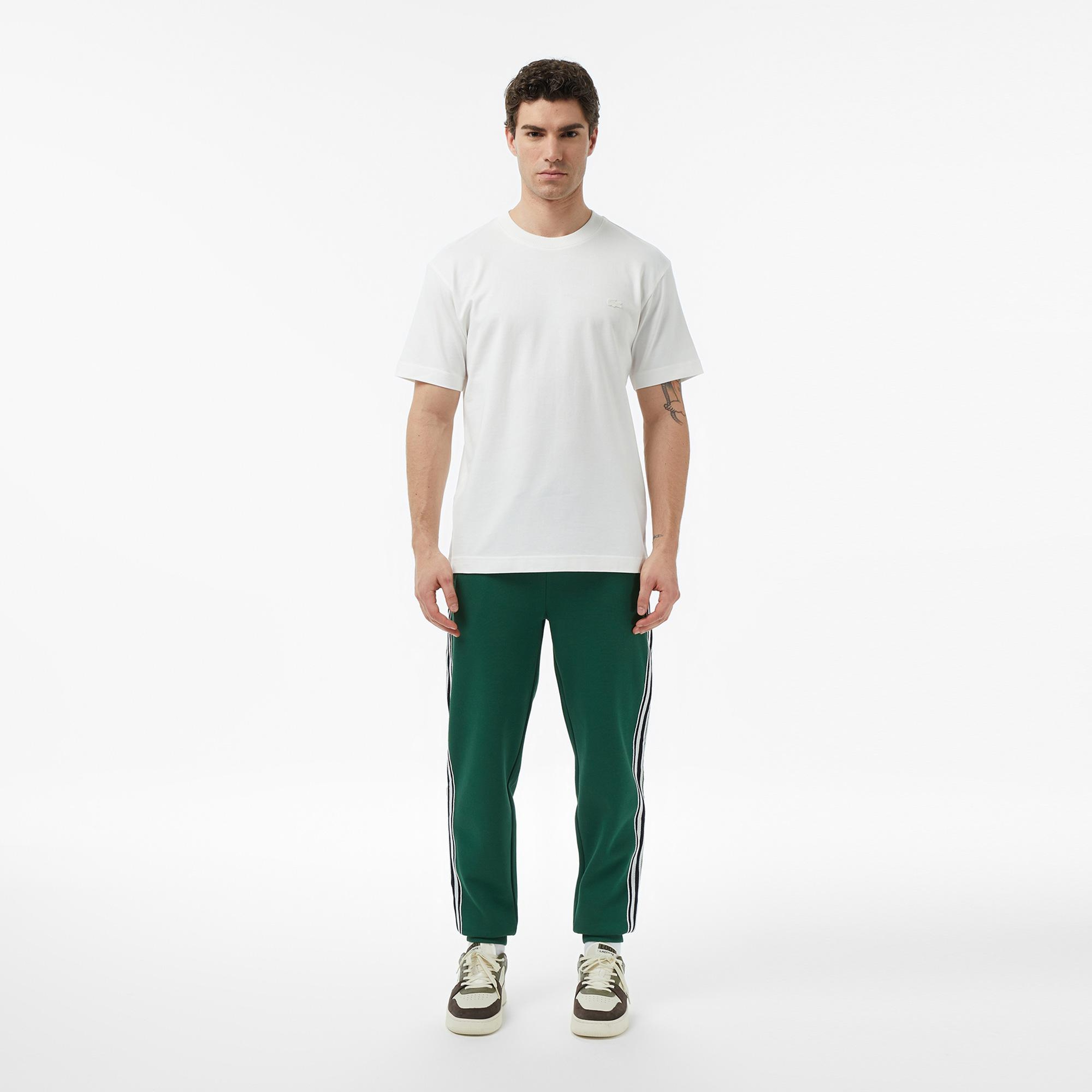 Erkek Relaxed Fit Bisiklet Yaka Beyaz T-Shirt