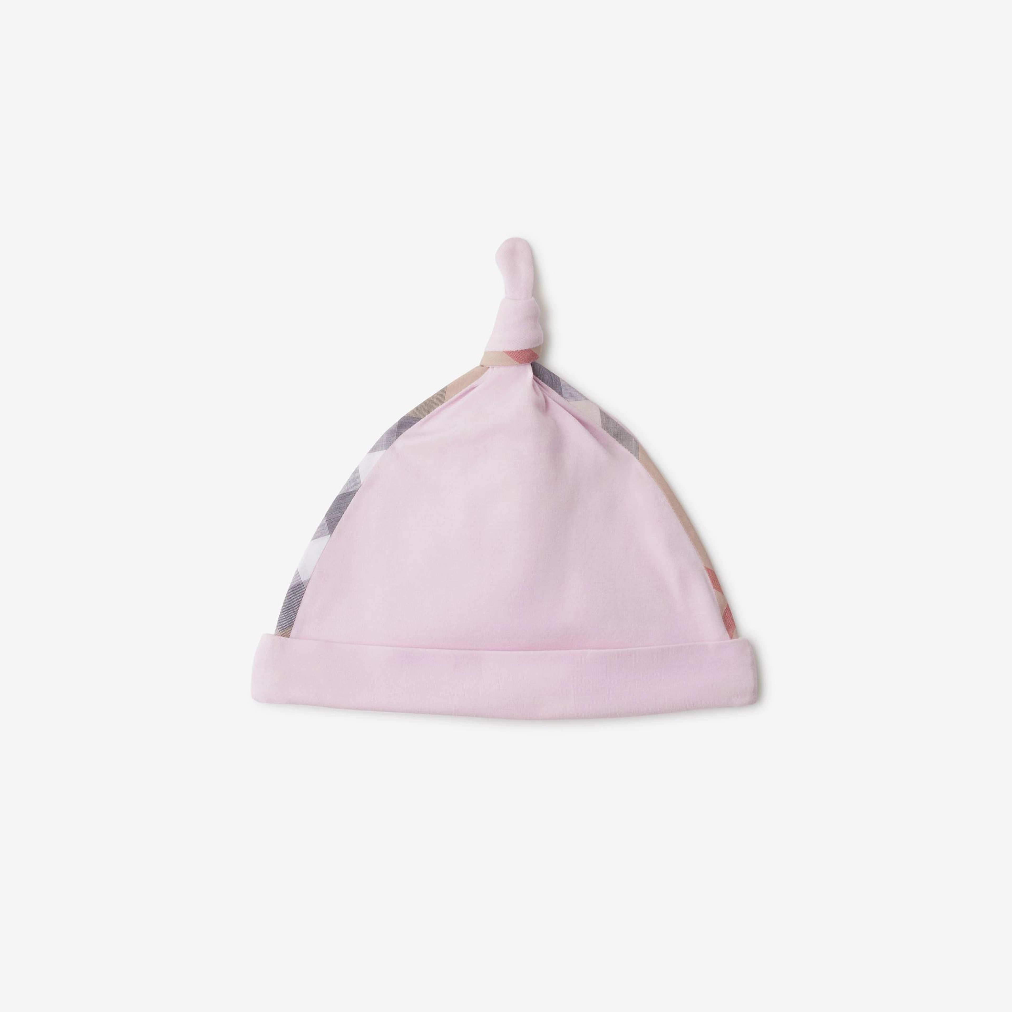 Burberry Hamilton Stretch Cotton Three-Piece Çocuk Pembe Bebek Takımı