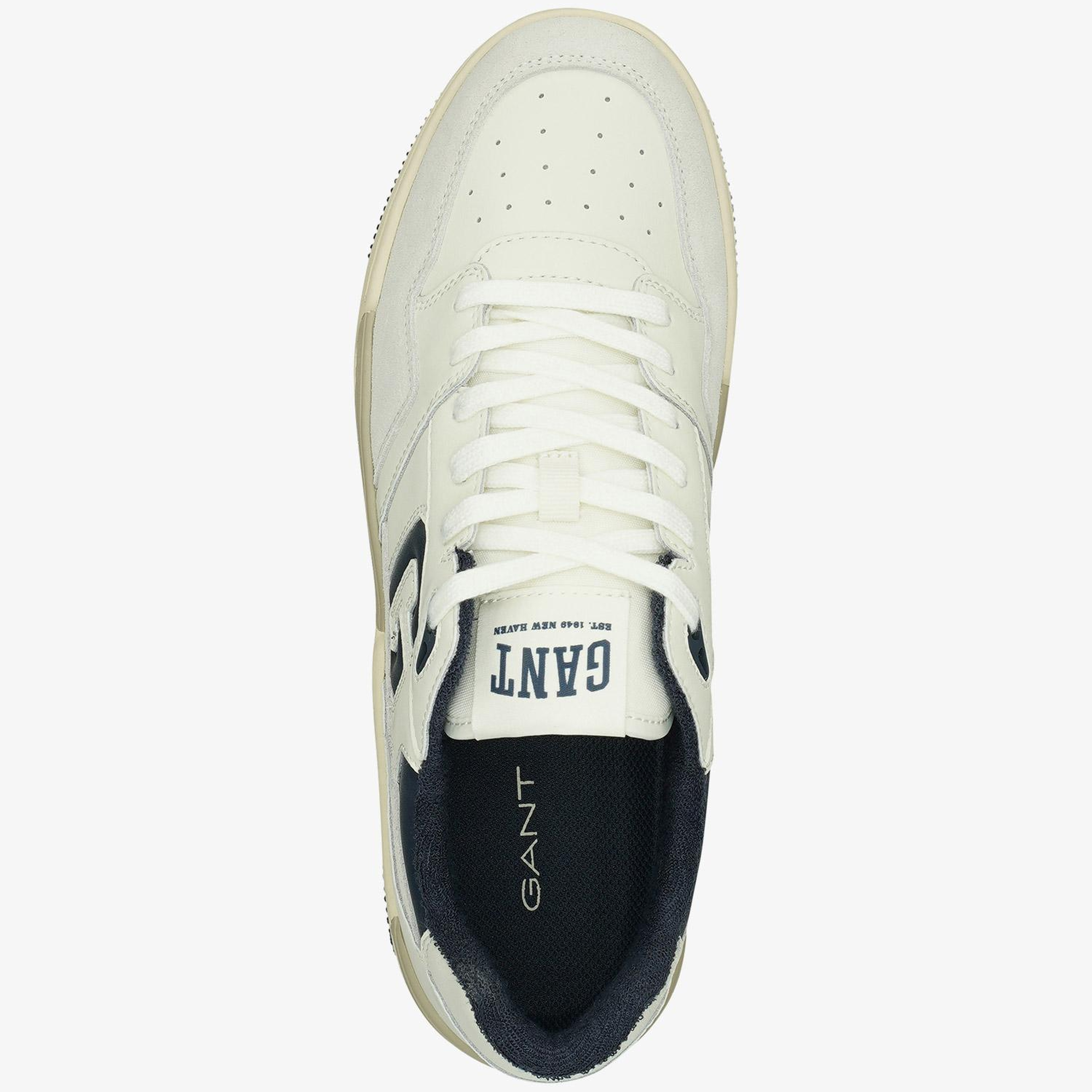GANT Erkek Bej Deri Logolu Sneaker