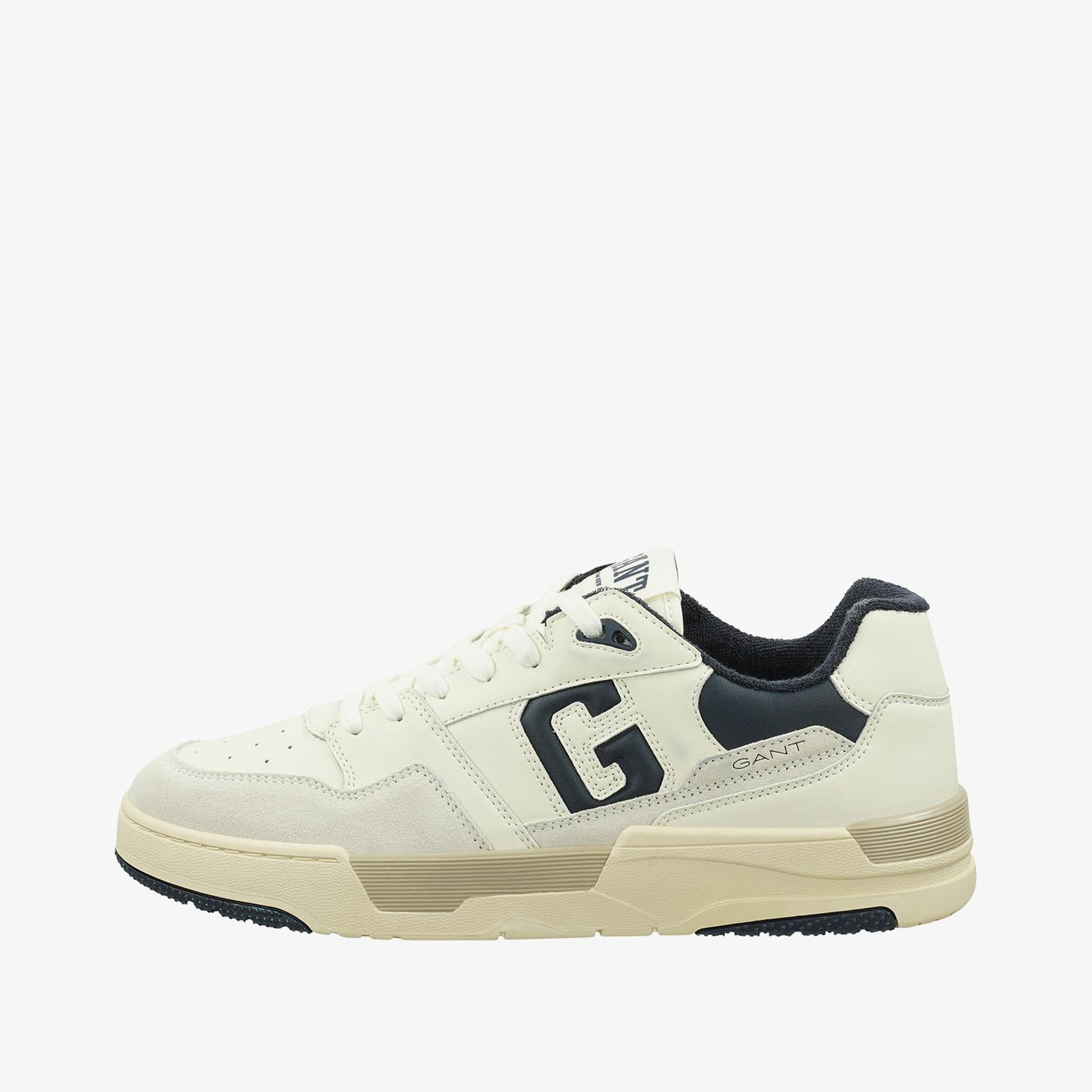 GANT Erkek Bej Deri Logolu Sneaker