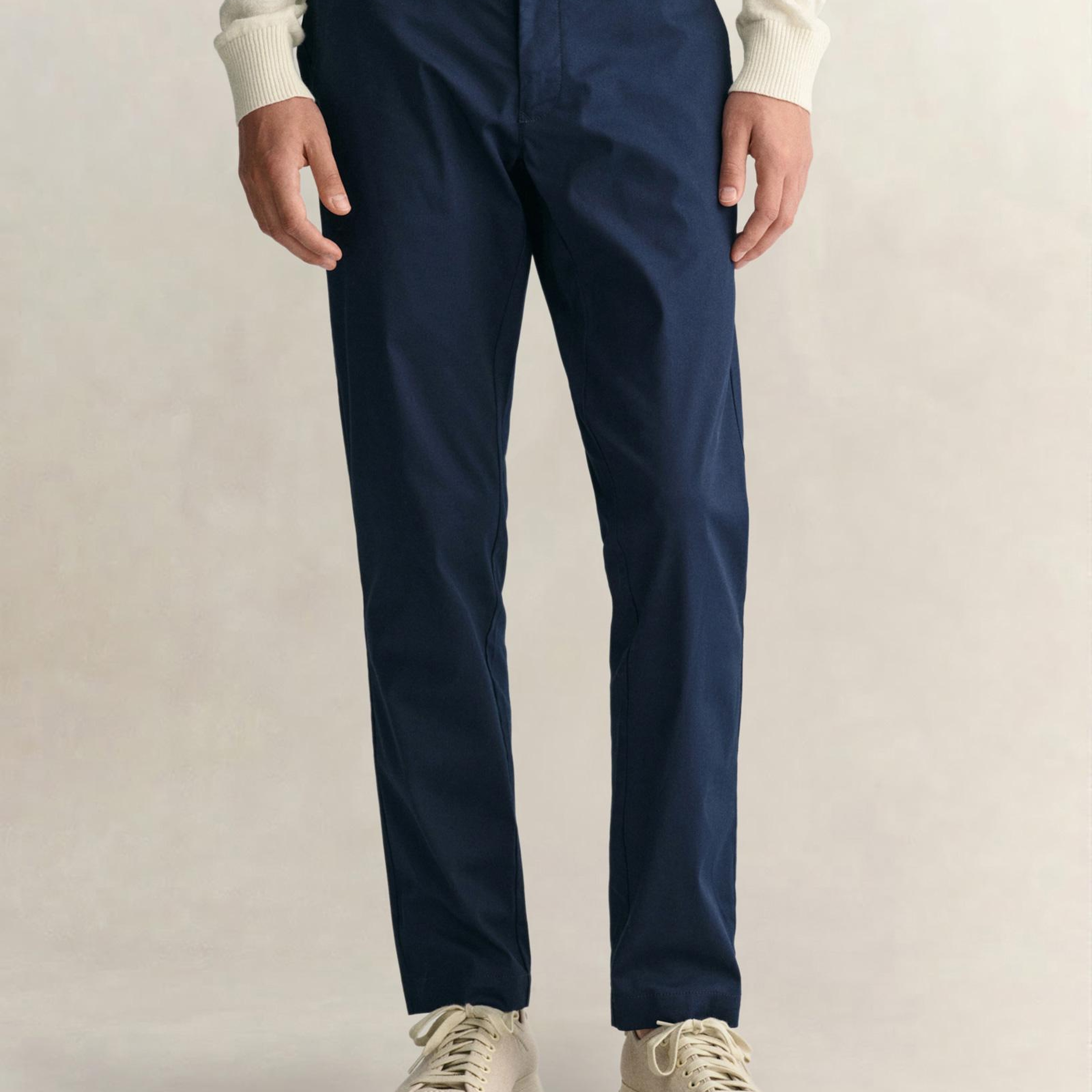 GANT Erkek Lacivert Slim Fit Pantolon