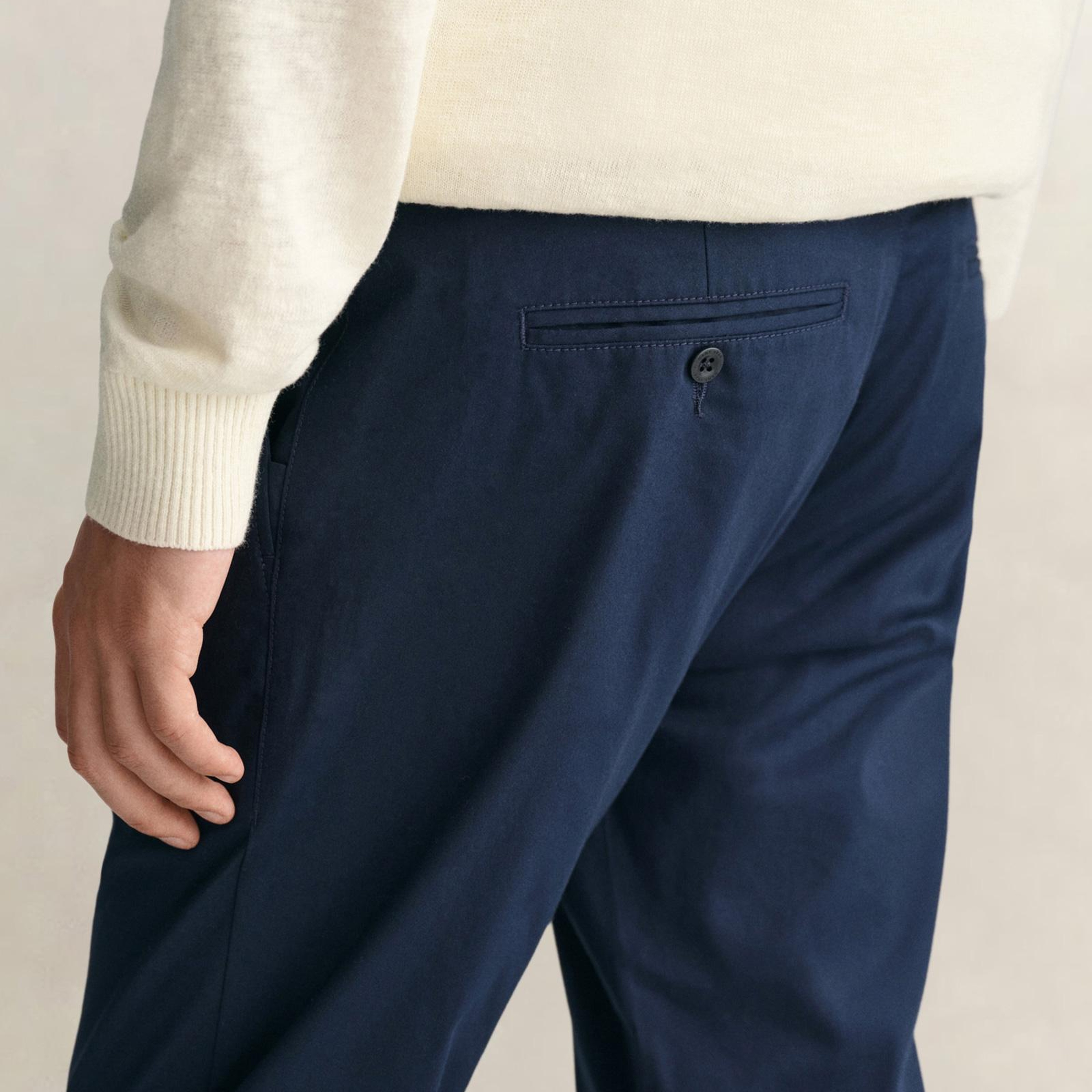 GANT Erkek Lacivert Slim Fit Pantolon