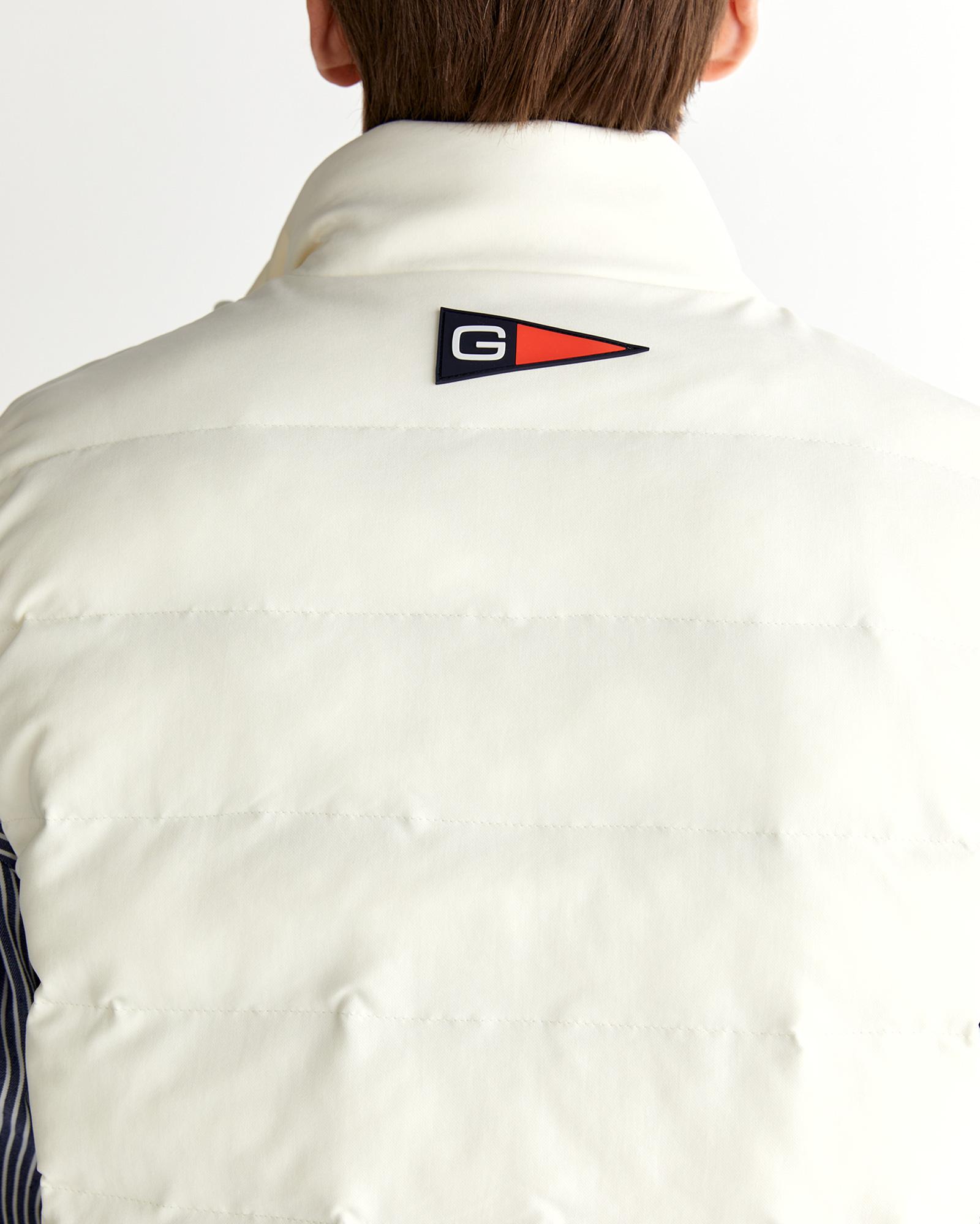 GANT Erkek Krem Regular Fit Dik Yaka Logolu Yelek